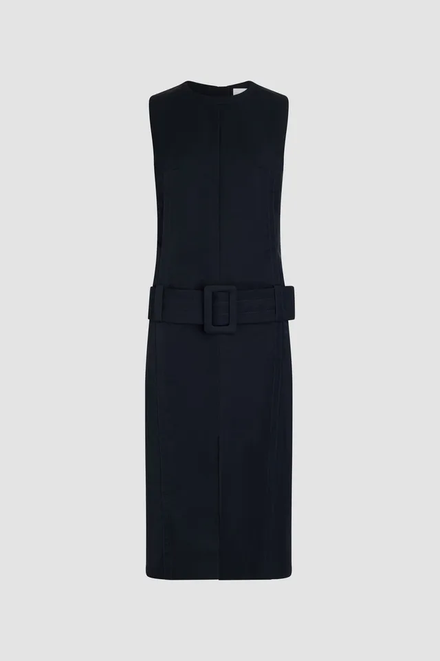 Patou P25DR1660204699N robe midi nylon Navy Black