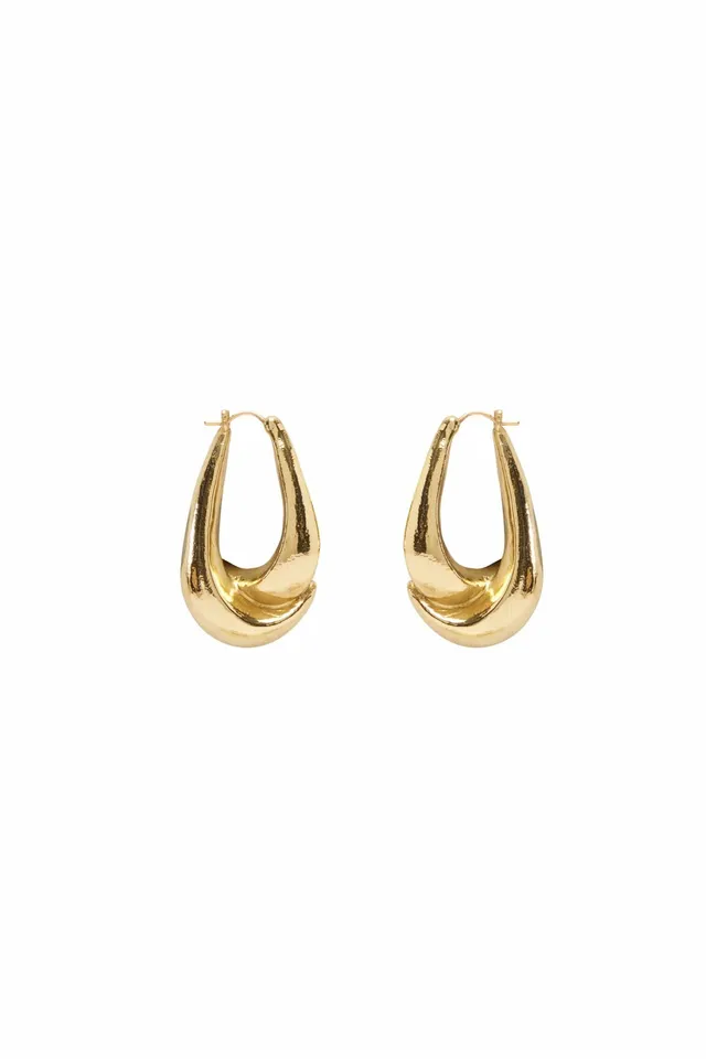 Alemaïs Atomic boucles d’oreilles créoles sculptées