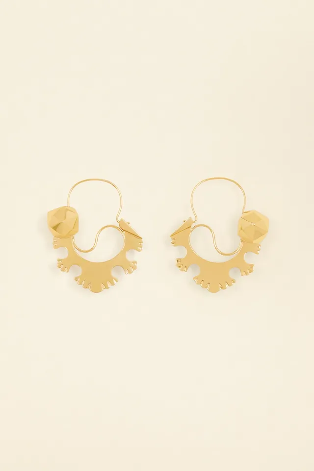 Patou Jewellery JW063 boucles d'oreilles laiton doré