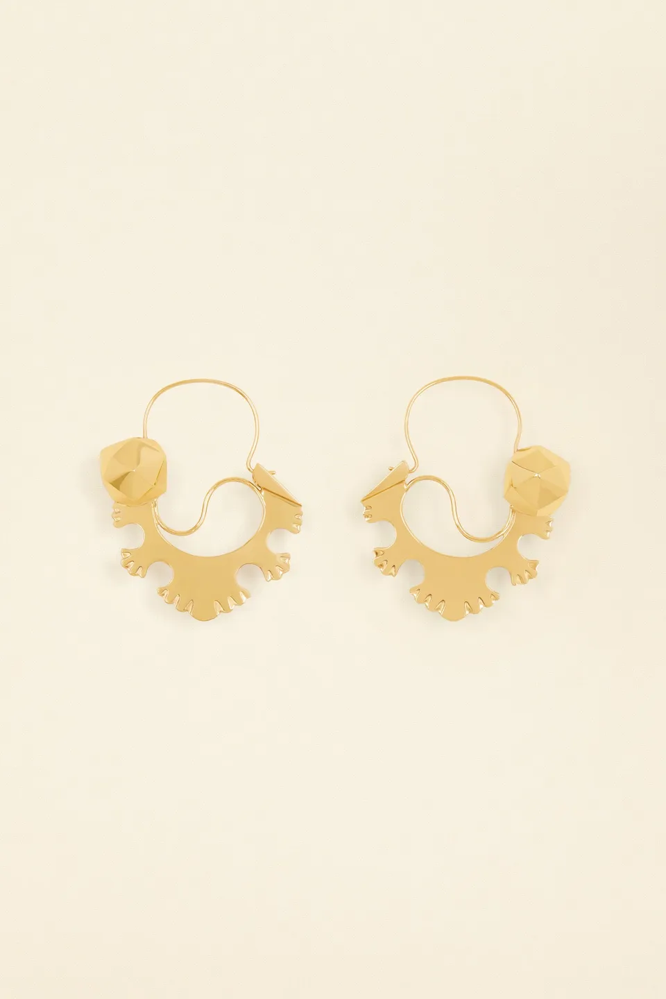 Patou Jewellery JW063 boucles d'oreilles laiton doré
