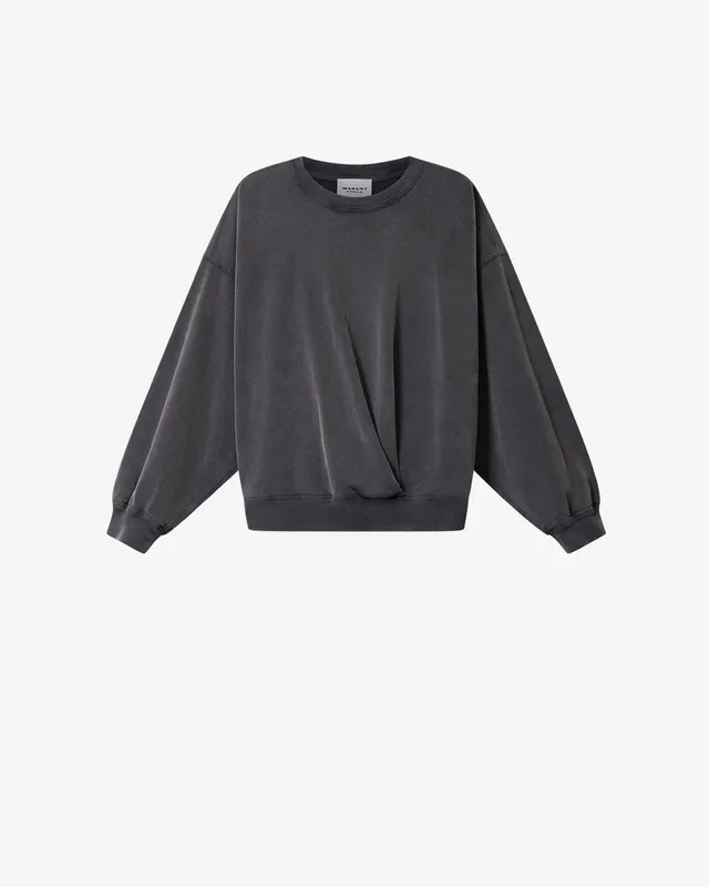 Isabel Marant Sauria sweat noir délavé coton