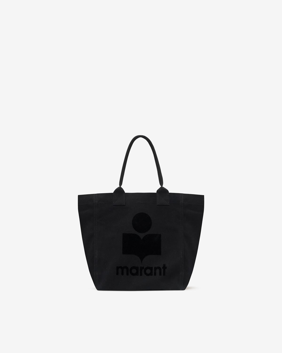 Isabel Marant Yenky Small sac cabas noir toile coton