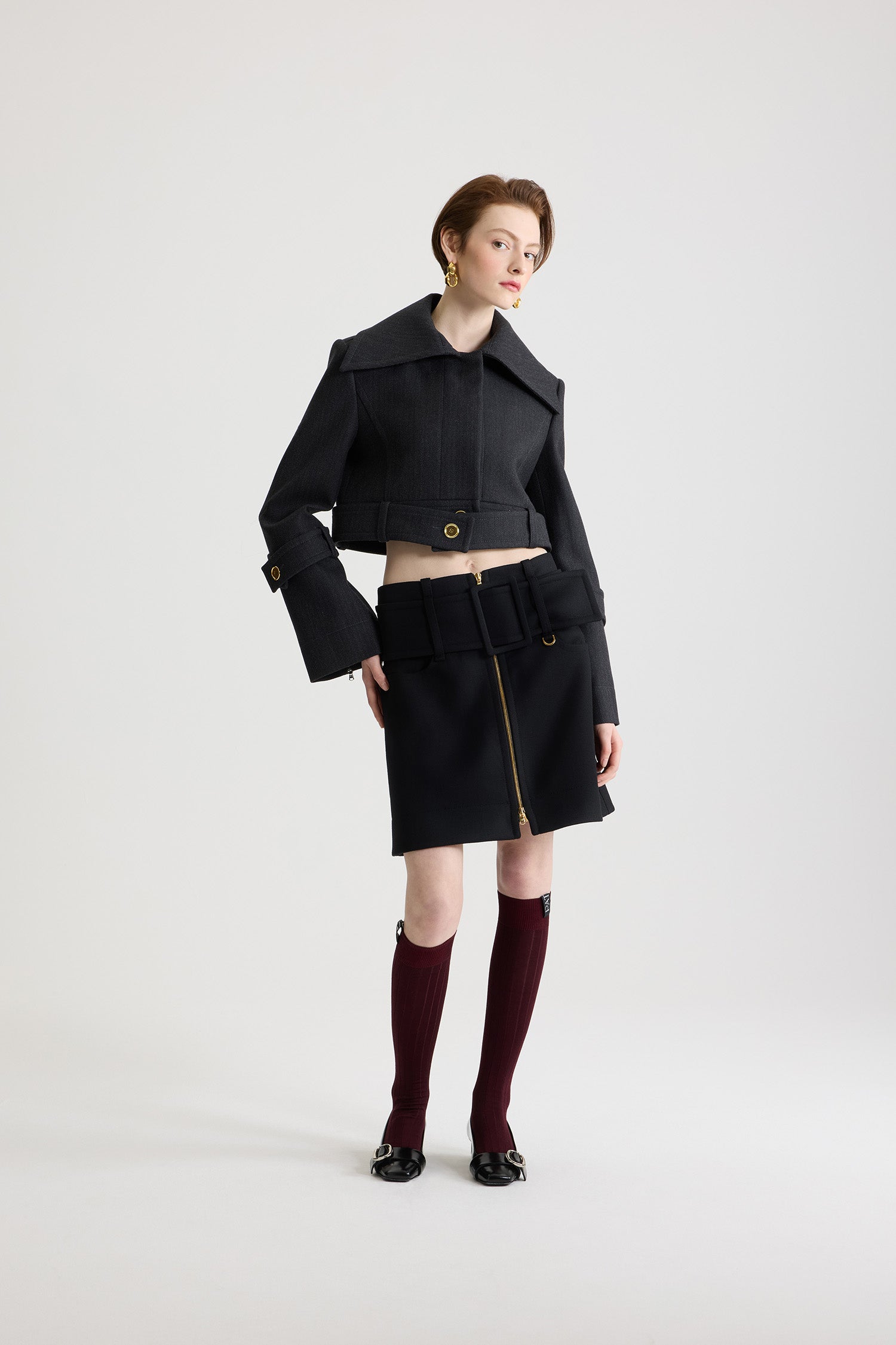 Patou chaussettes hautes coton bordeaux Vignola