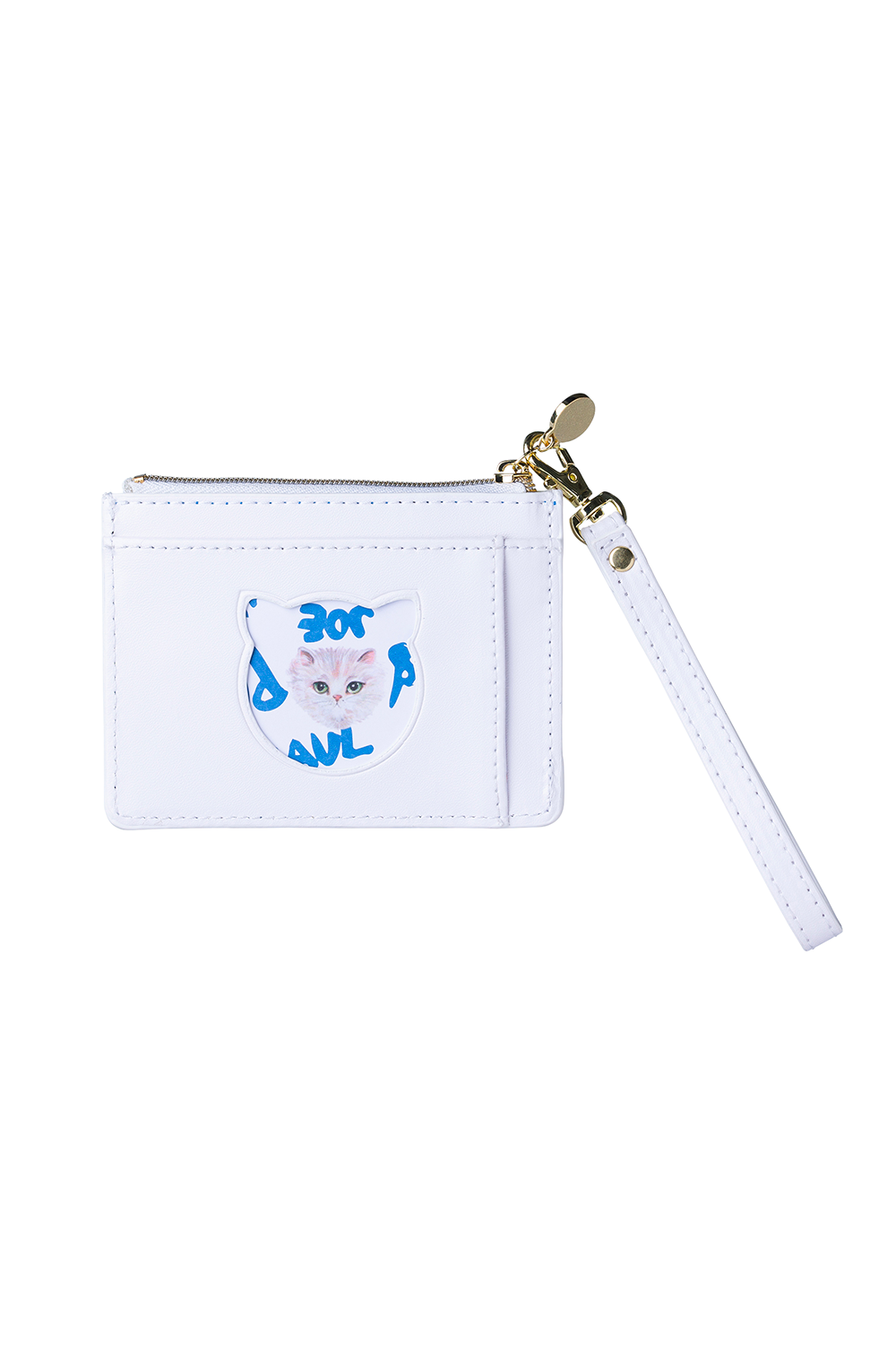 Paul & Joe Gipsy porte-cartes blanc imprimé chat