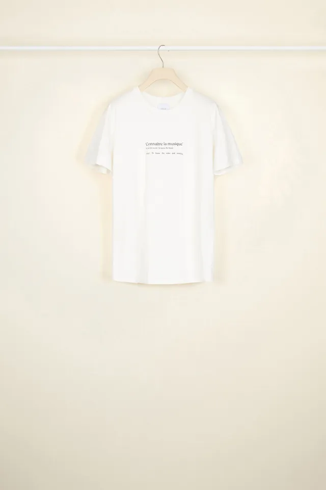 Patou JE006 tee-shirt coton Connaitre La Musique XS-XXL