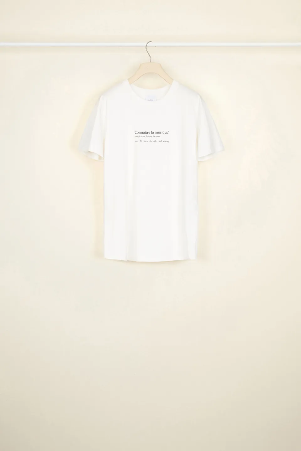 Patou JE006 tee-shirt coton Connaitre La Musique XS-XXL