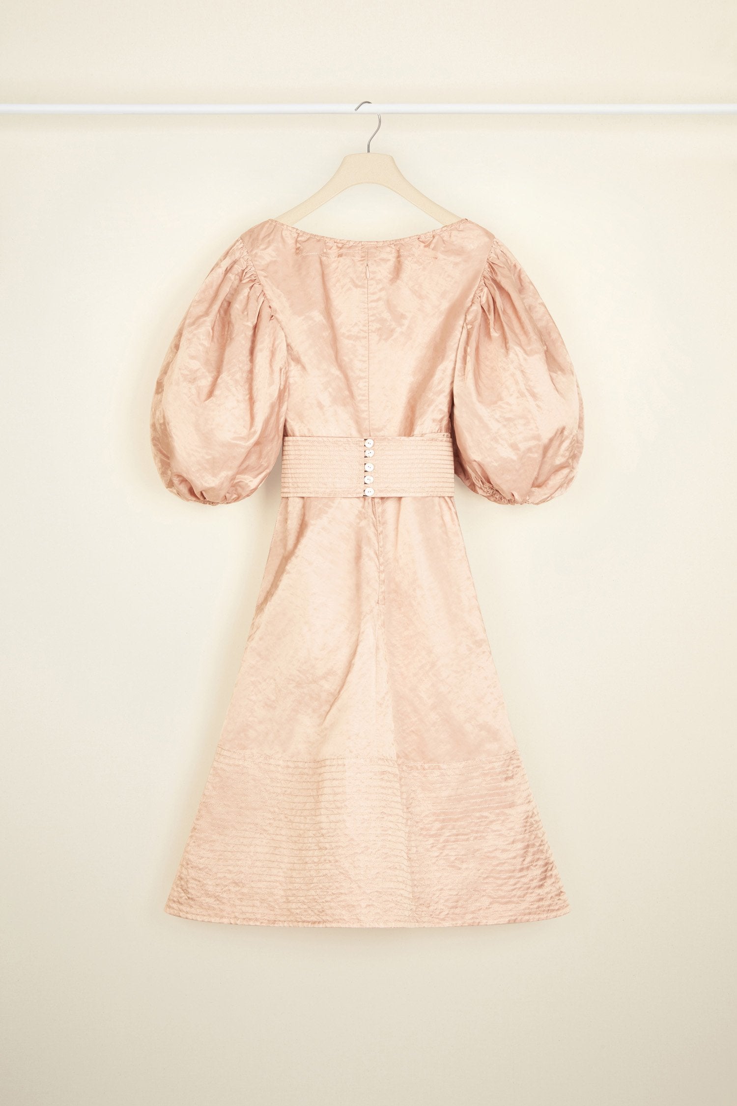 Patou DR065 robe cocktail satin rose poudre 34