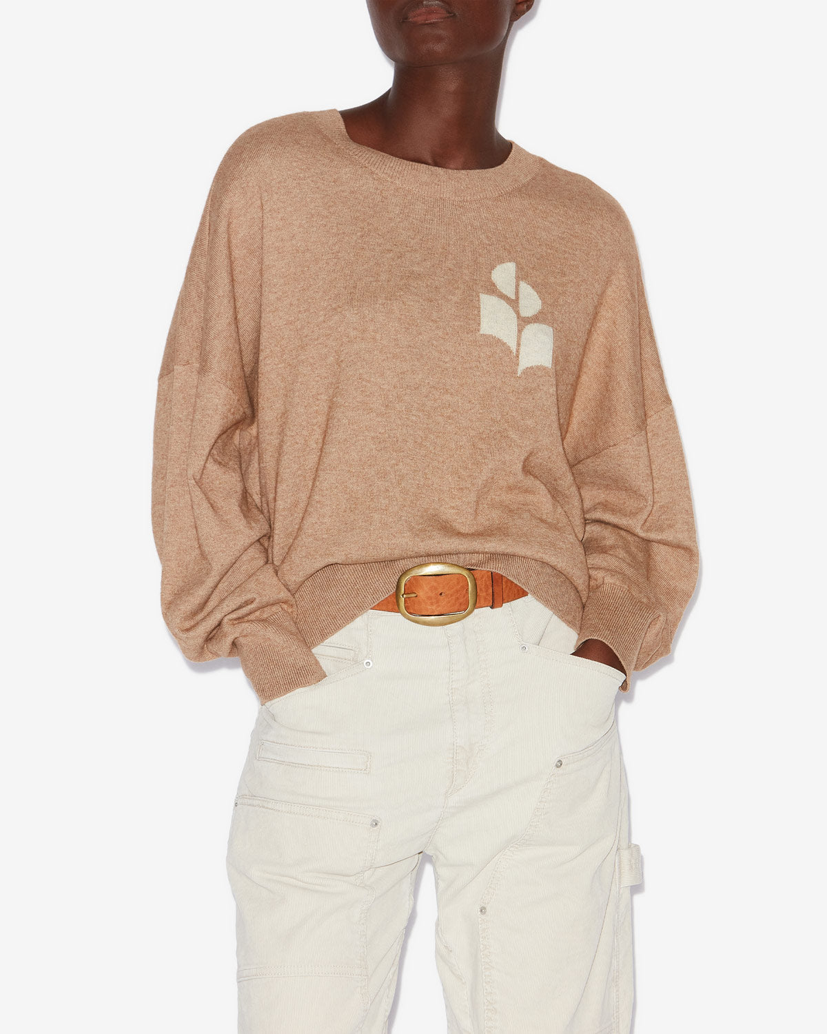 Isabel Marant Mailles Marisans PU0053FA pull camel