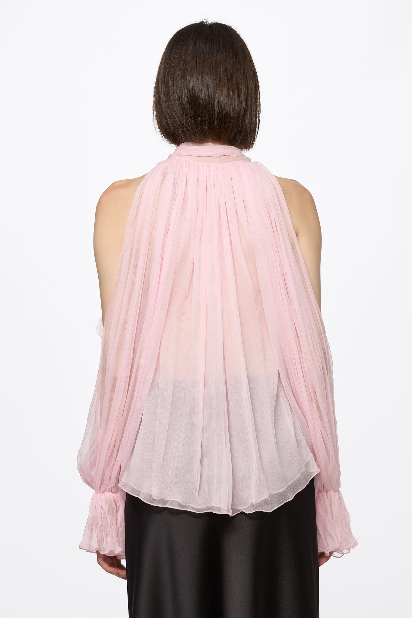 ATU Body Couture chemisier rose soie taille S chiffon