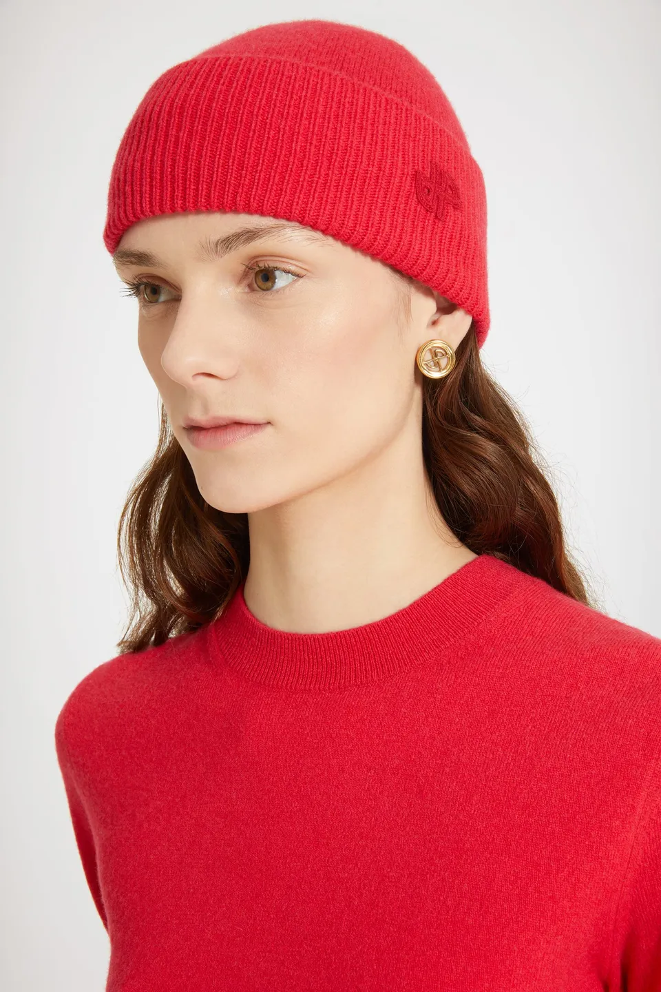 Patou Accessories bonnet AC047 rose laine cachemire