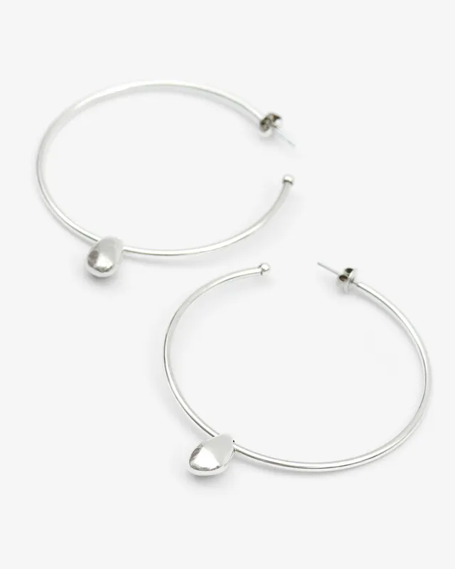Isabel Marant Shiny Day boucles oreilles argent 7 cm