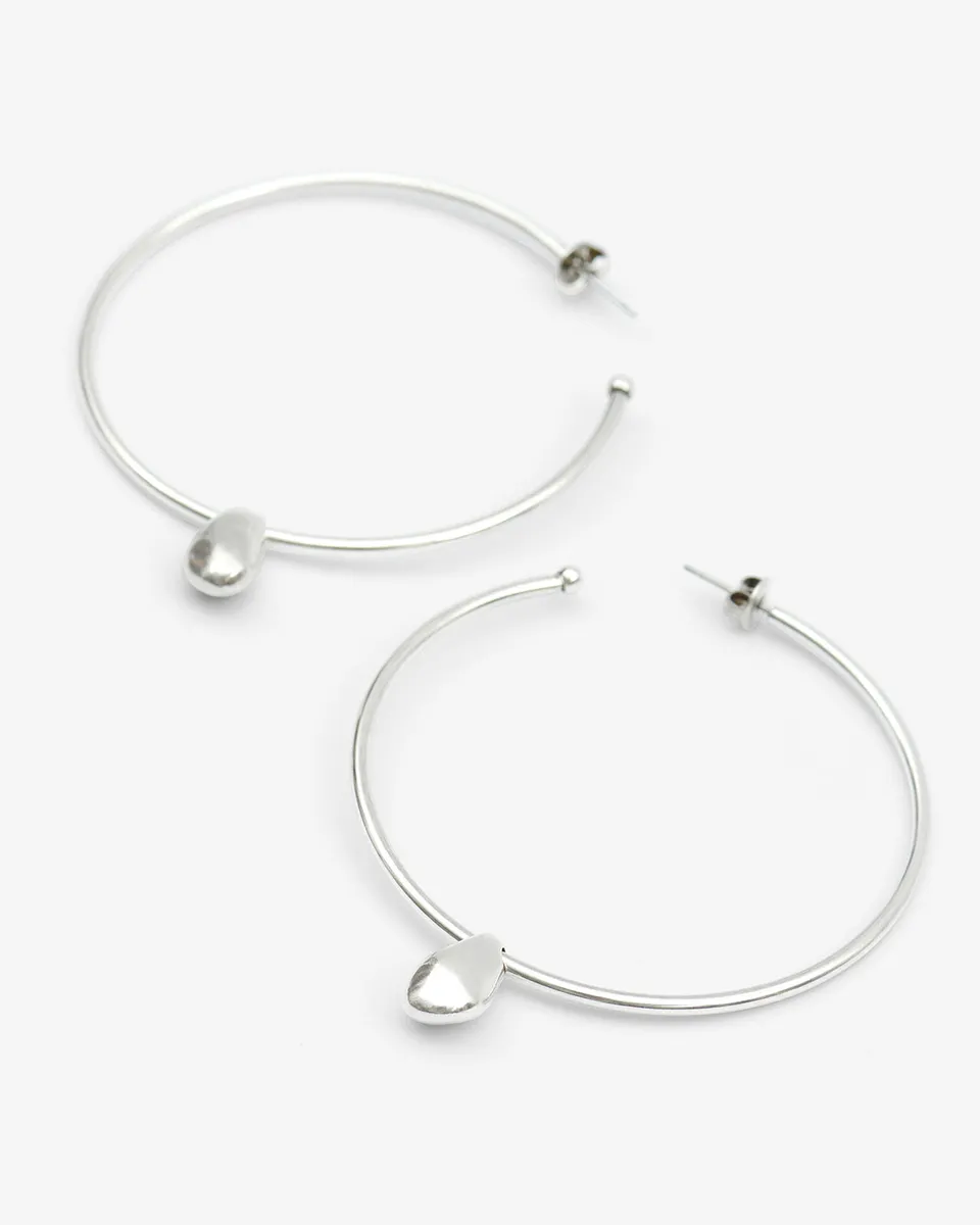 Isabel Marant Shiny Day boucles oreilles argent 7 cm