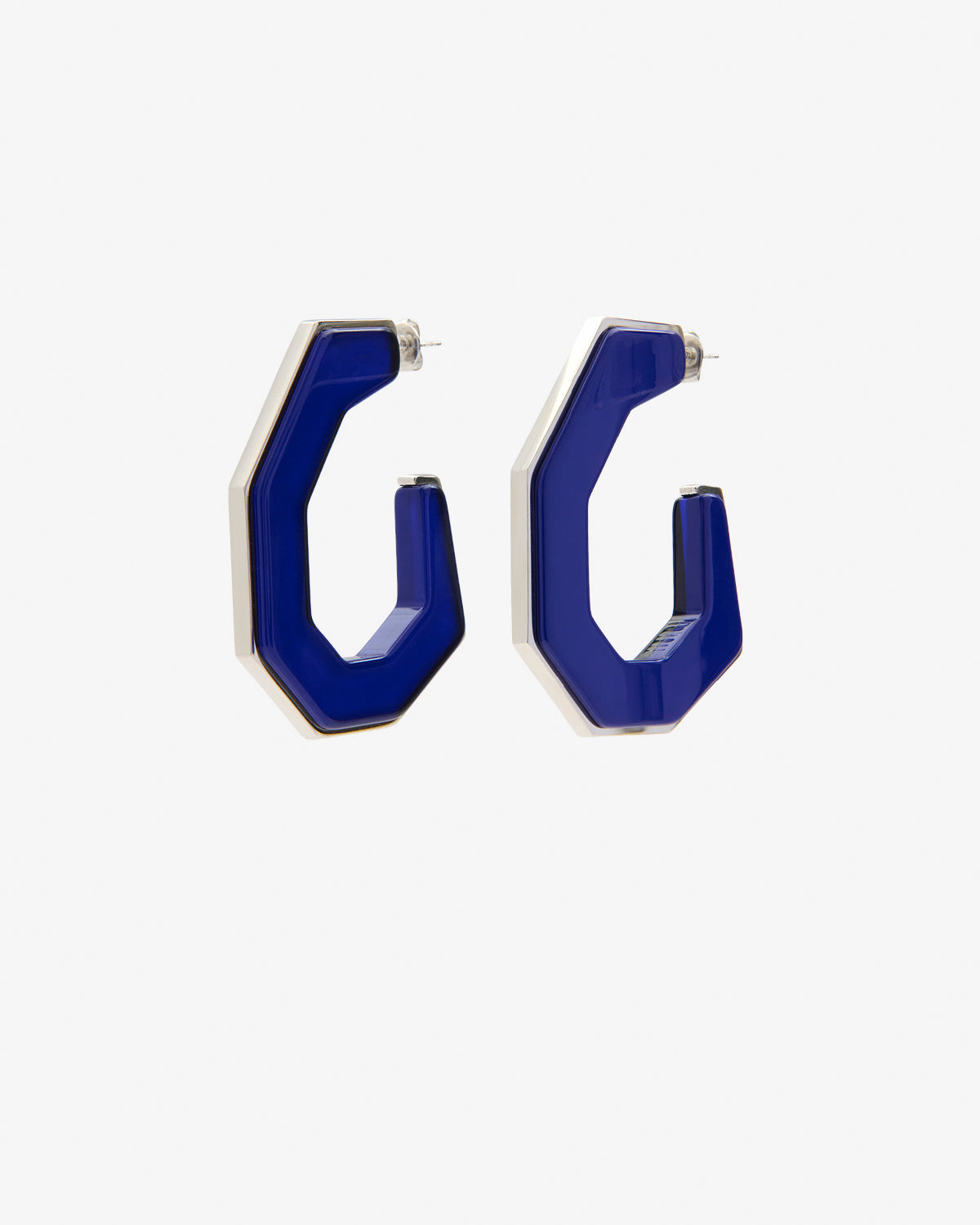 Isabel Marant Liu boucles créoles bleu argenté