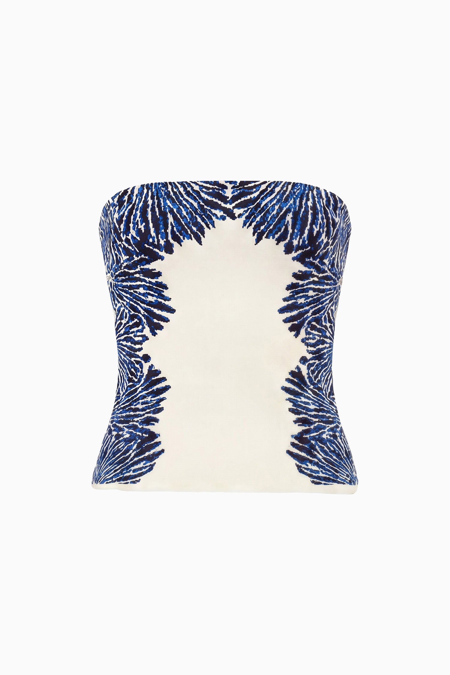 Ulla Johnson Madelie PF260734 bustier jacquard ocean slim