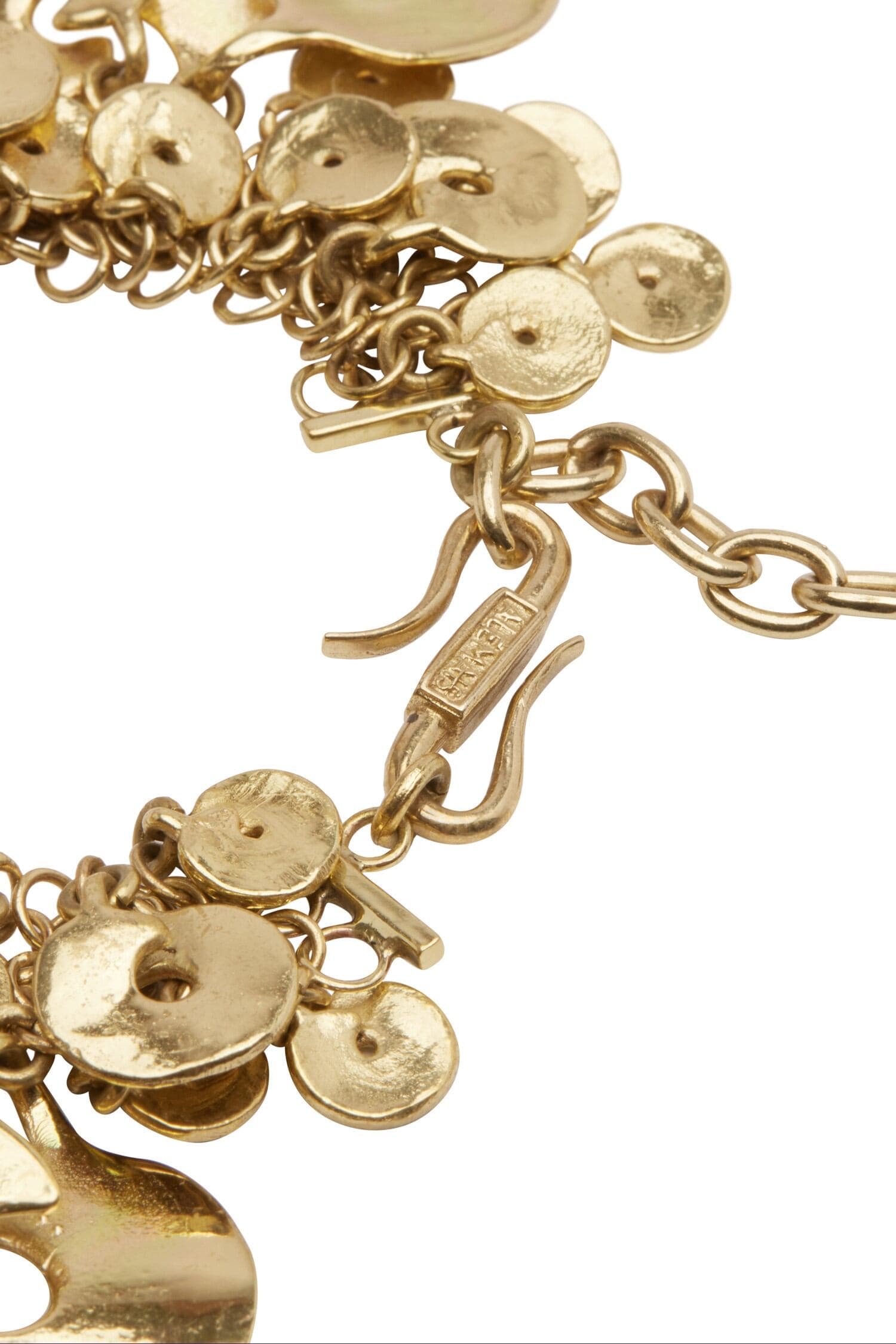 Alemaïs Atomic Chain bracelet disques laiton taille unique