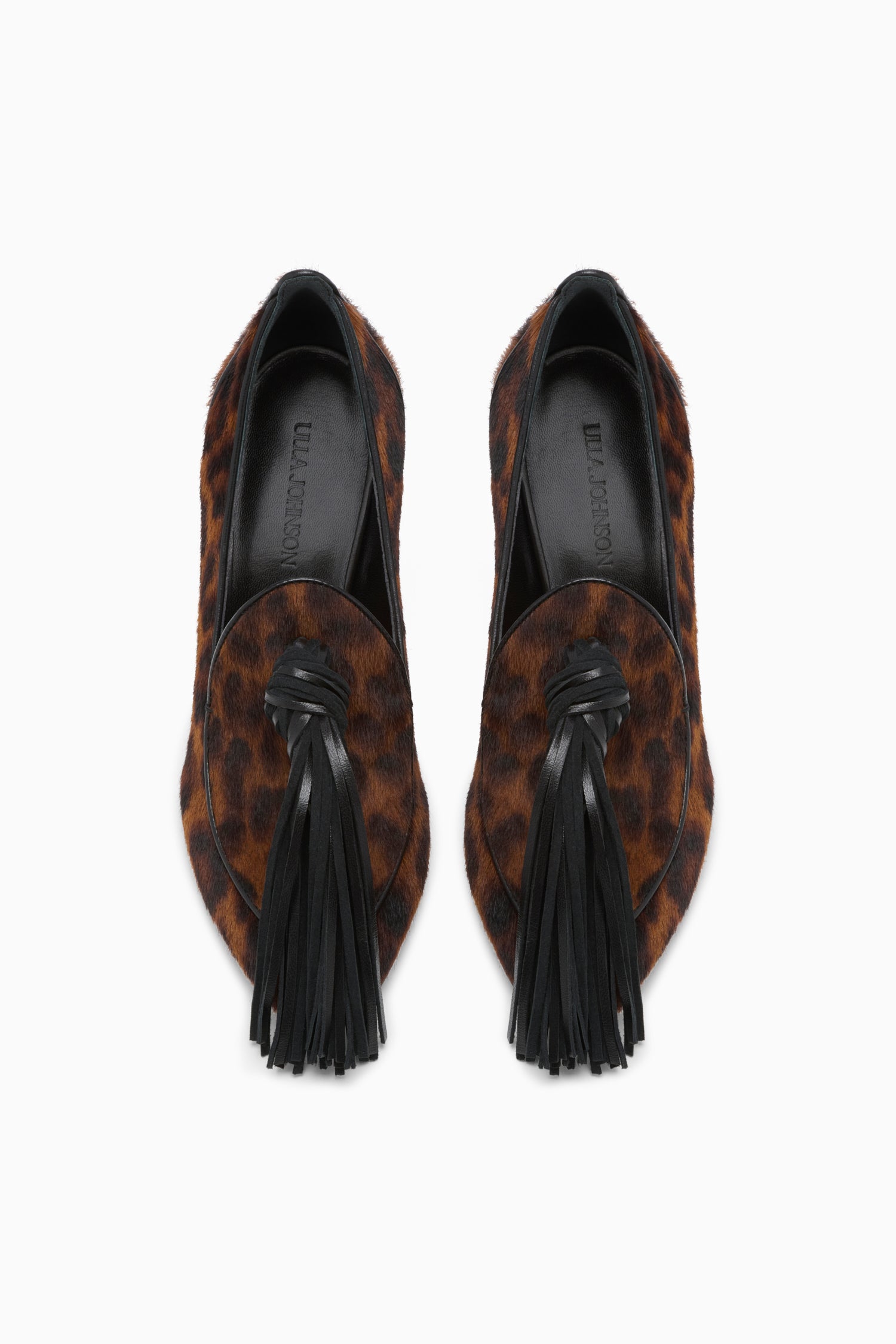 Ulla Johnson Agata escarpins léopard cuir talon 75mm