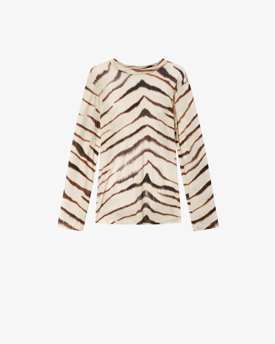 Isabel Marant T-shirts Zakane TS0242FA t-shirt zèbre