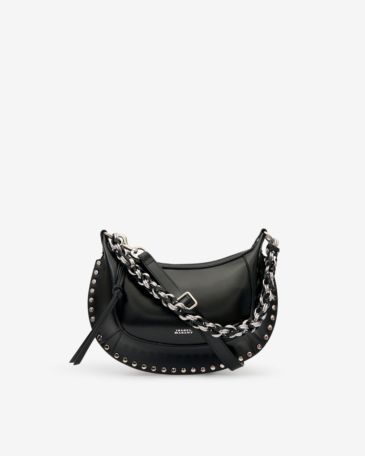 Isabel Marant Oskan Moon sac cuir noir argenté