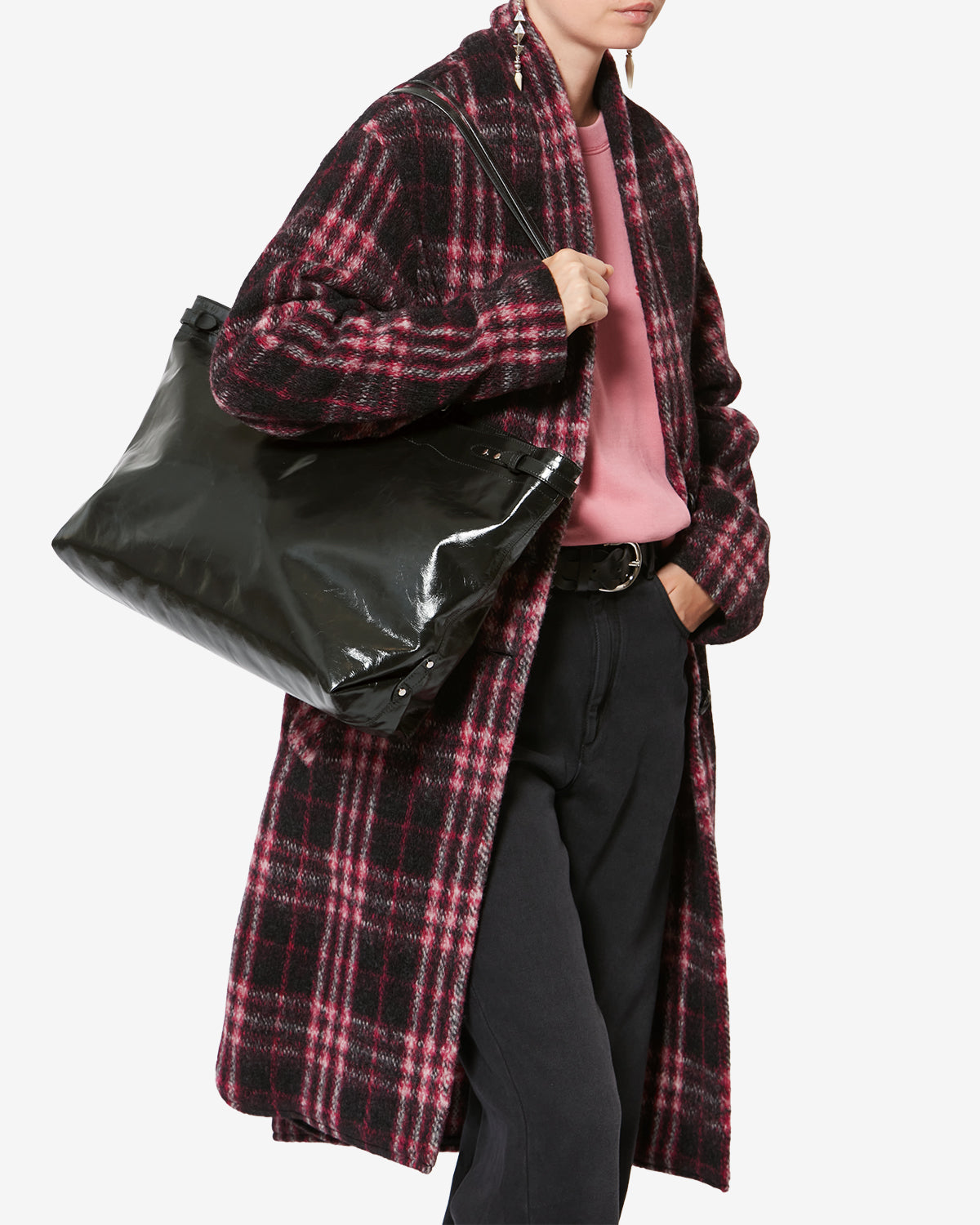 Isabel Marant Winna Tote PP0472FA sac cuir noir
