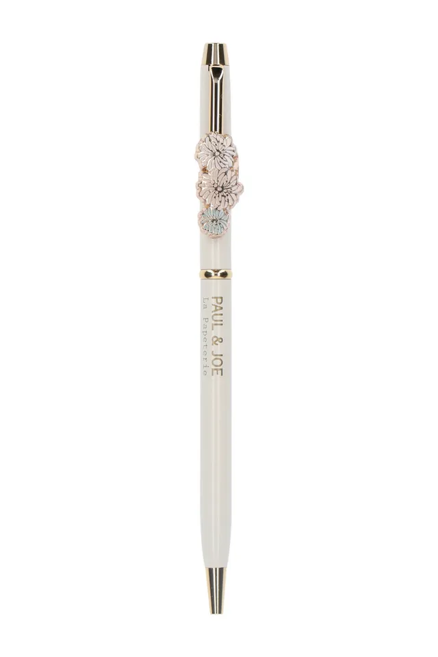 Paul & Joe Papeterie stylo bille blanc TU motif fleur