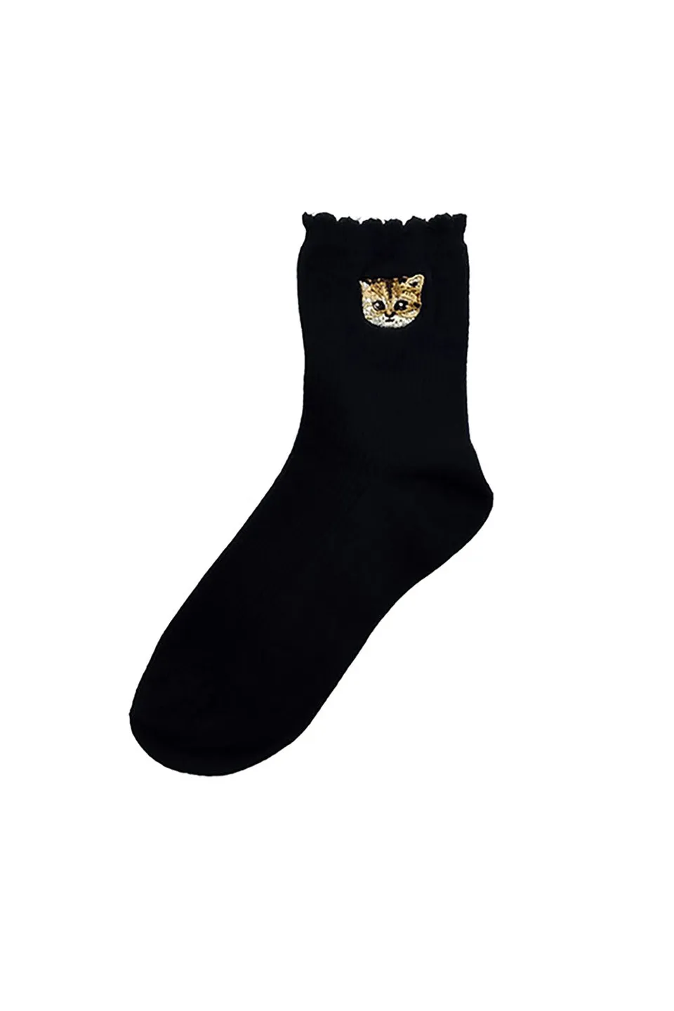 Paul & Joe chaussettes noires Nounette coton épaisses