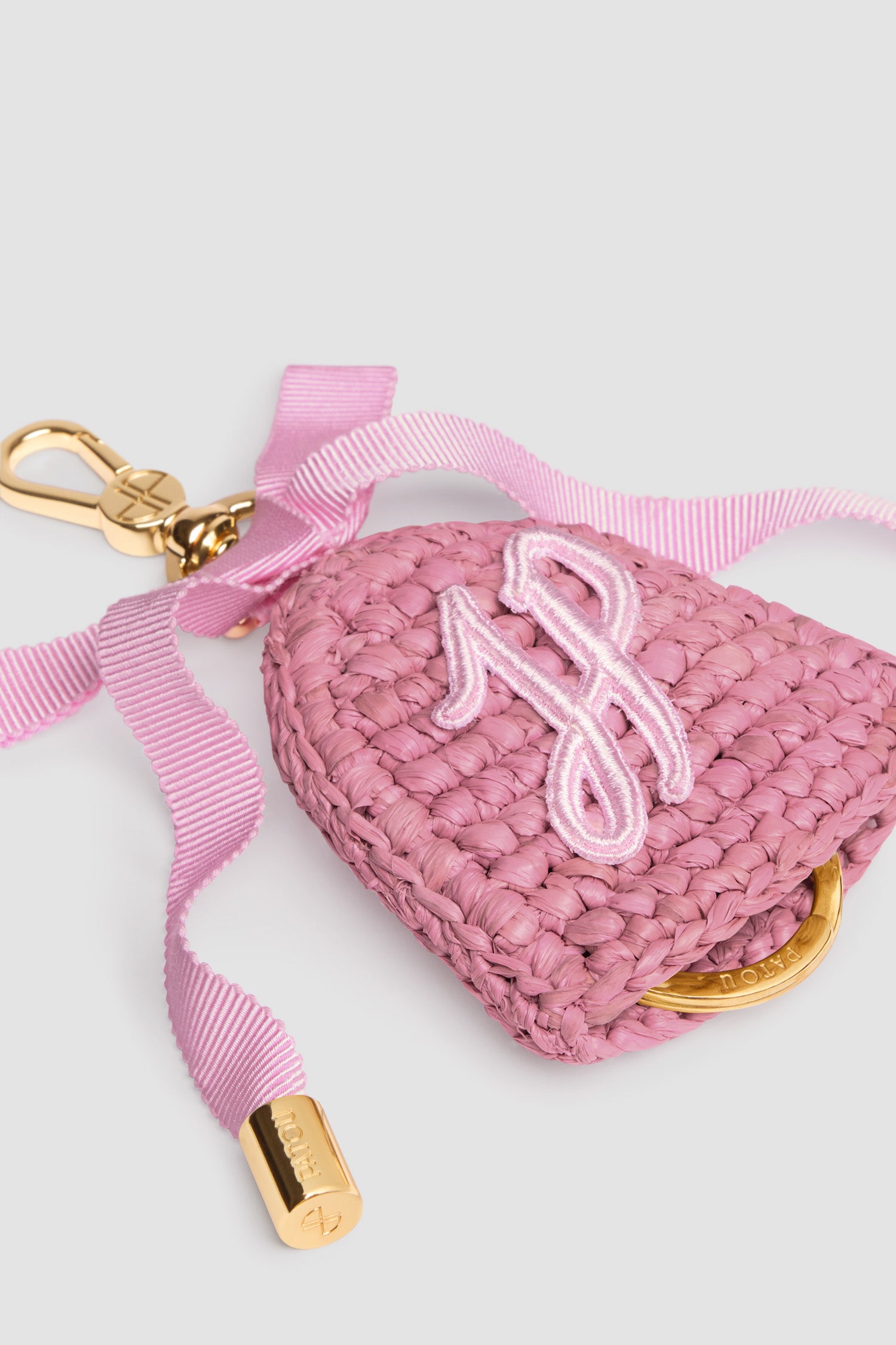 Patou Jewellery AC091 porte-clés raphia rose Primrose