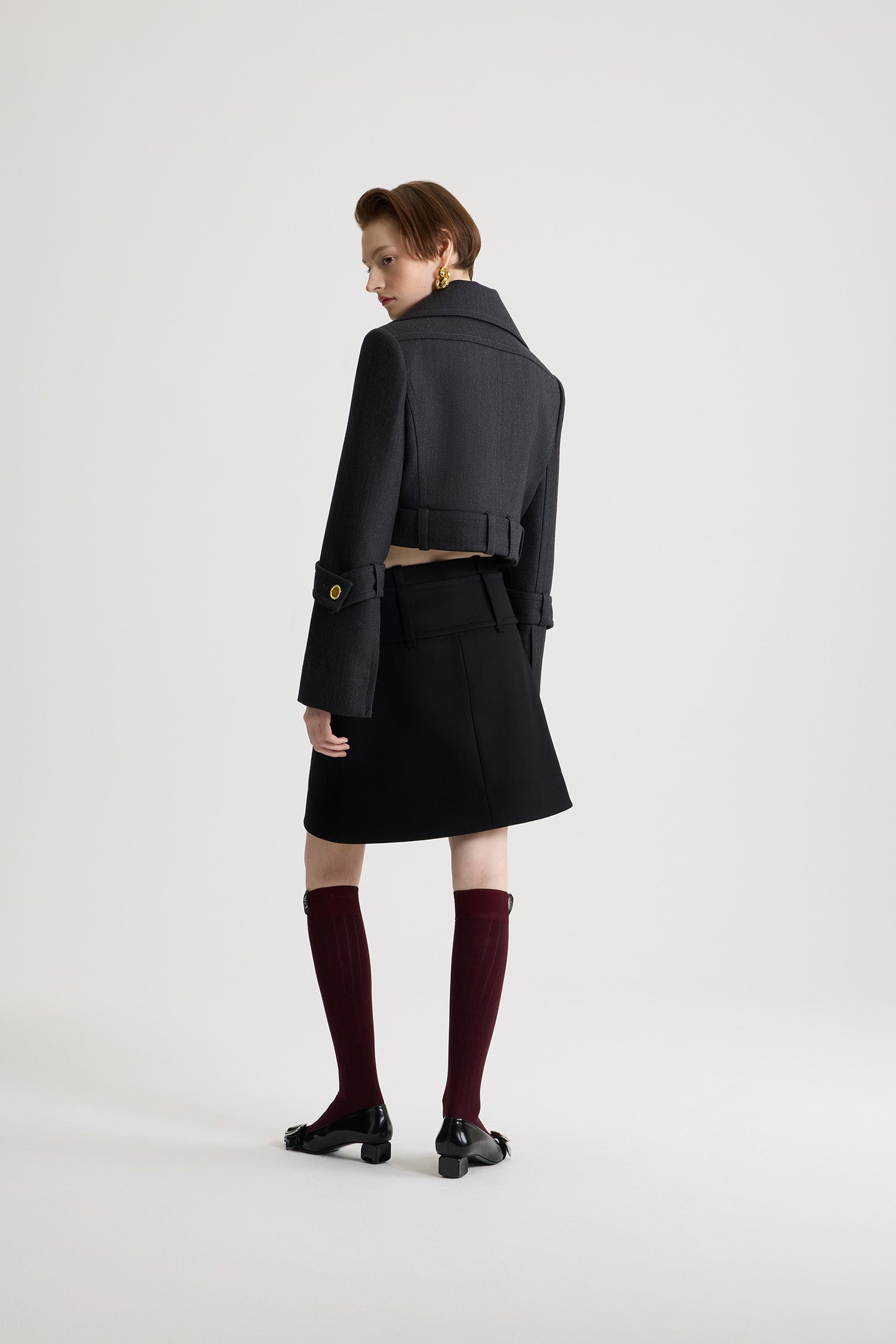 Patou chaussettes hautes coton bordeaux Vignola
