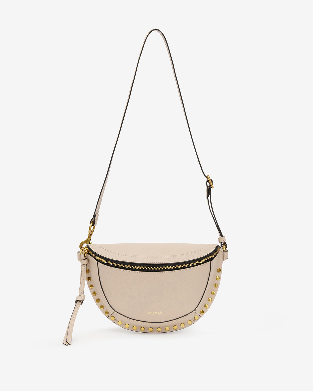 Isabel Marant Skano BJ0001FA sac banane beige clair cuir