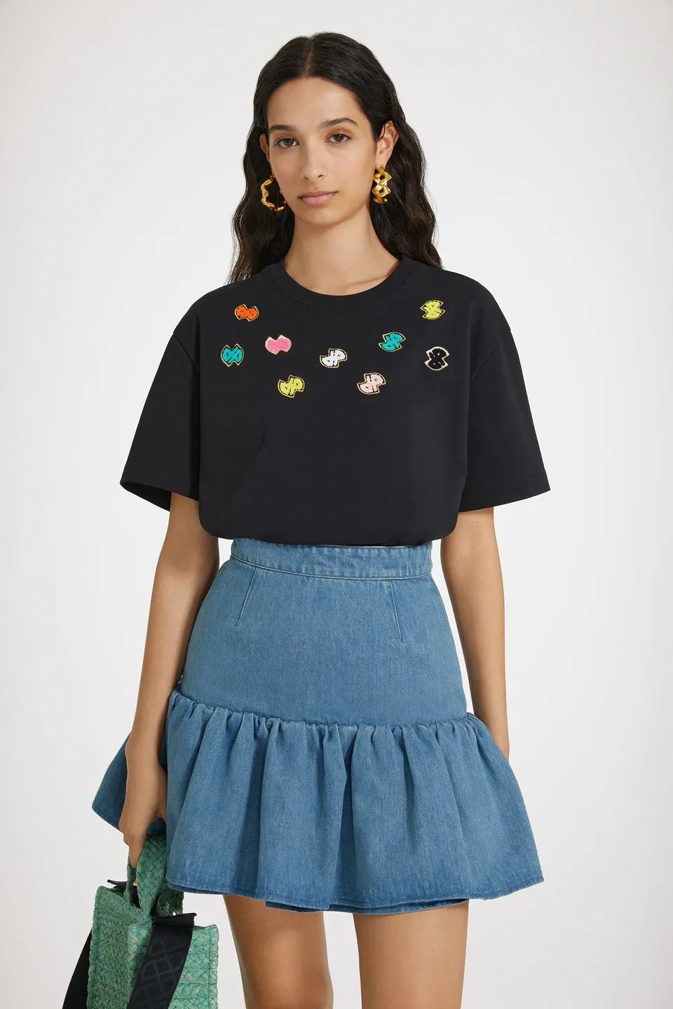 Patou JE110 t-shirt coton bio noir JP