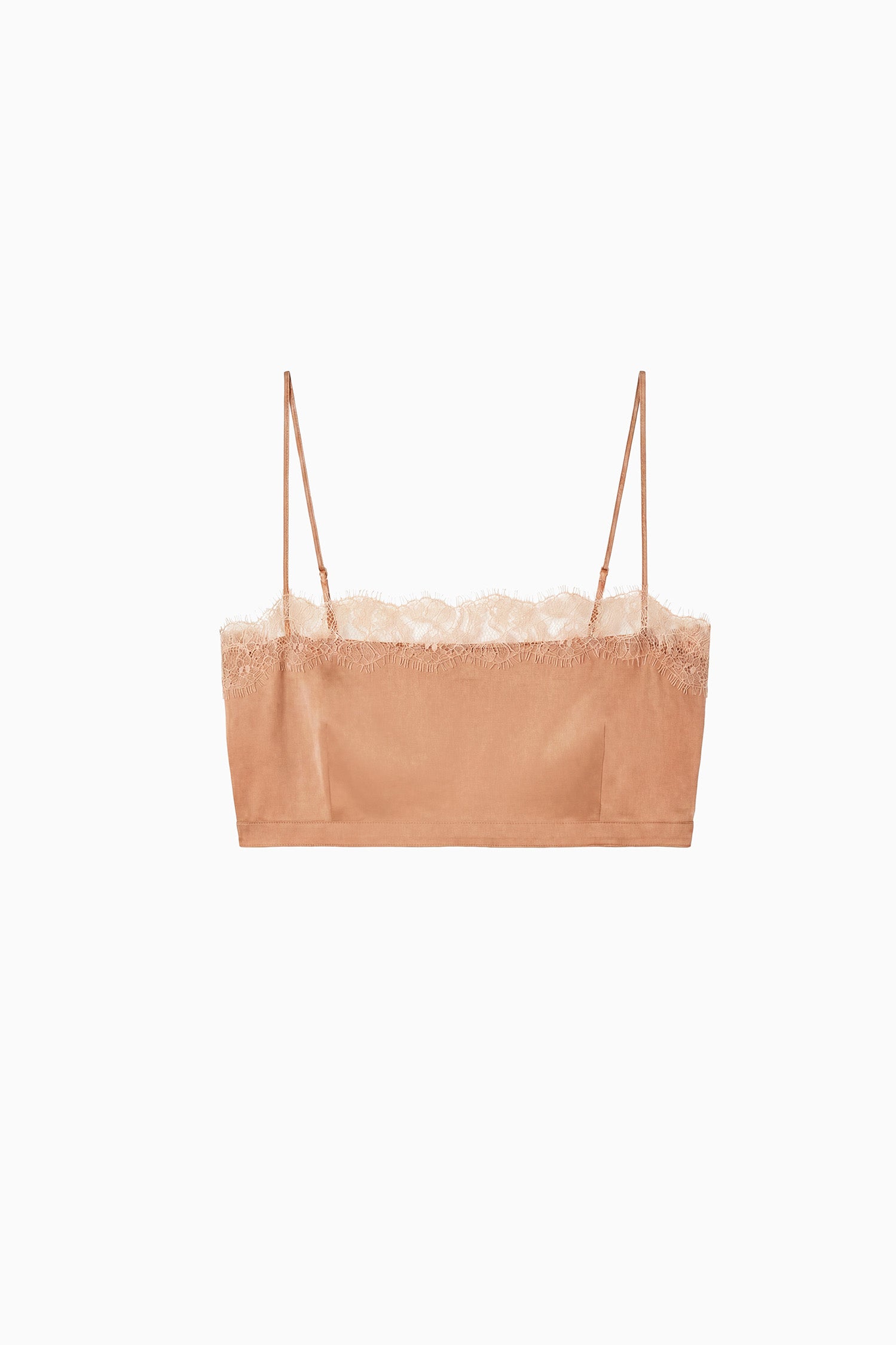 Ulla Johnson Leiko FA261801 bralette soie Macaroon dentelle