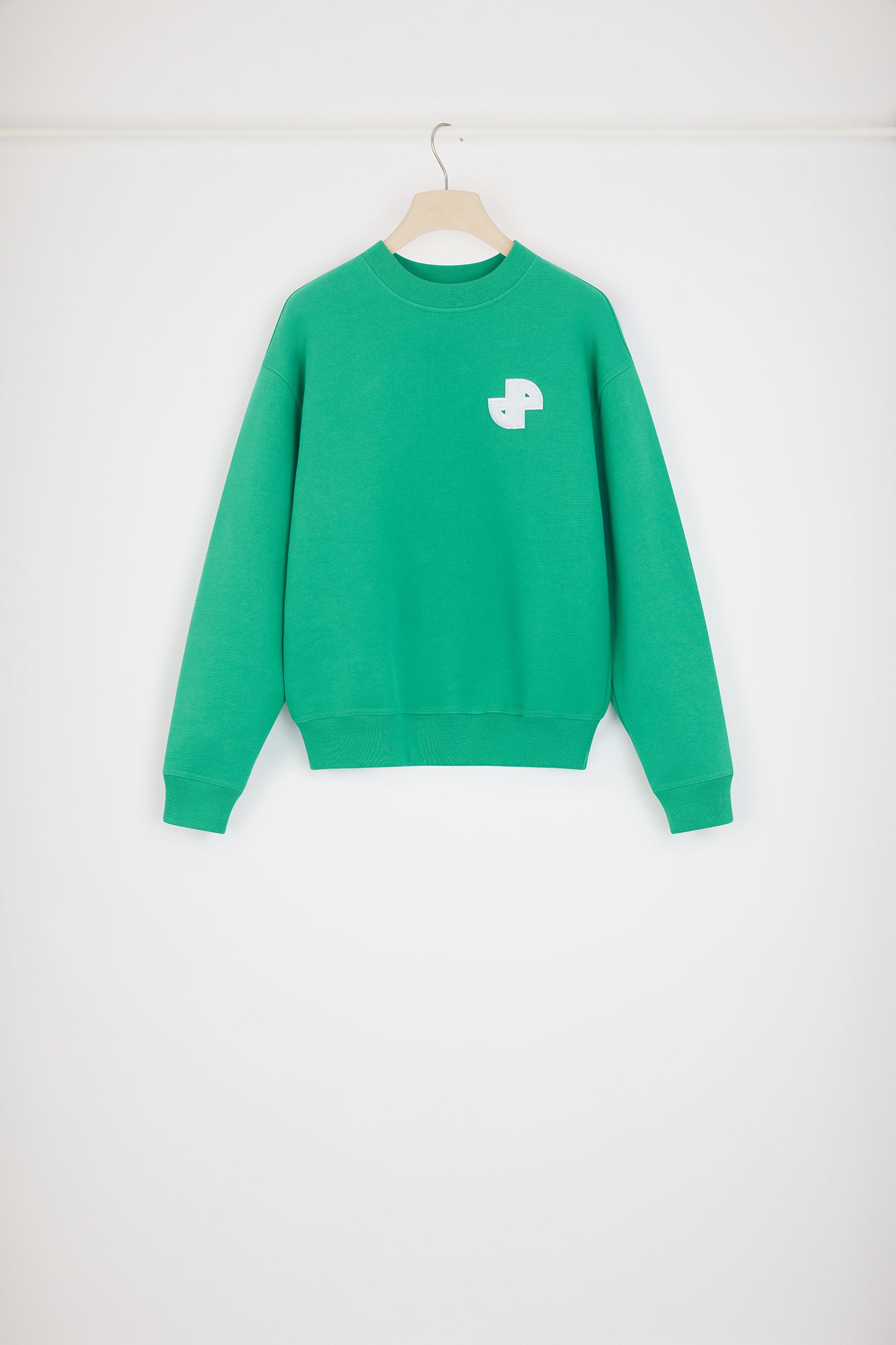 Patou JE115 sweat vert forêt coton bio