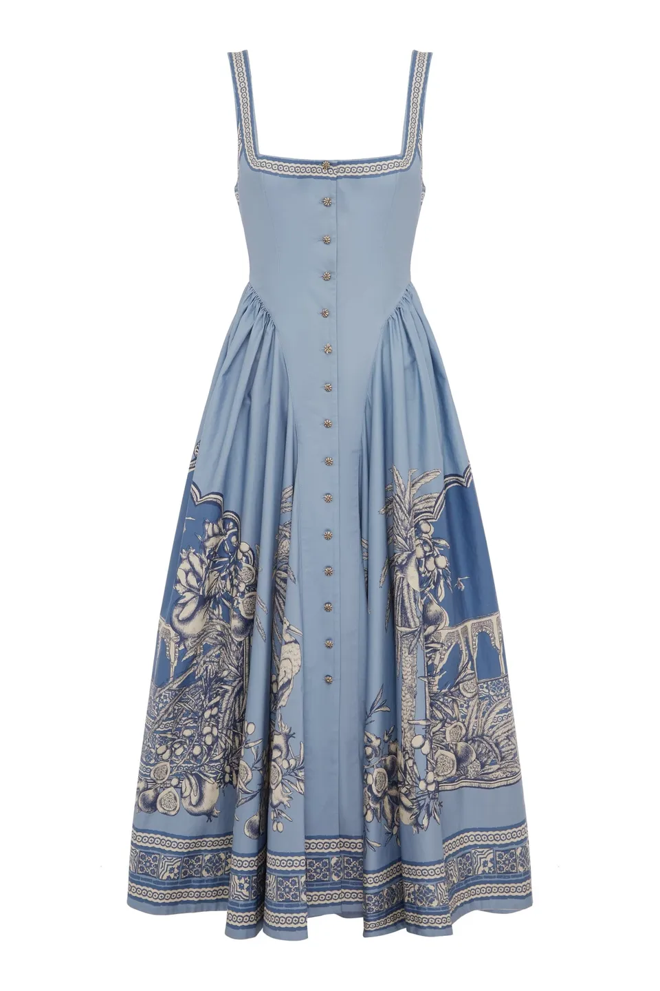 Alemäis Villa Romantica Robe midi coton imprimé