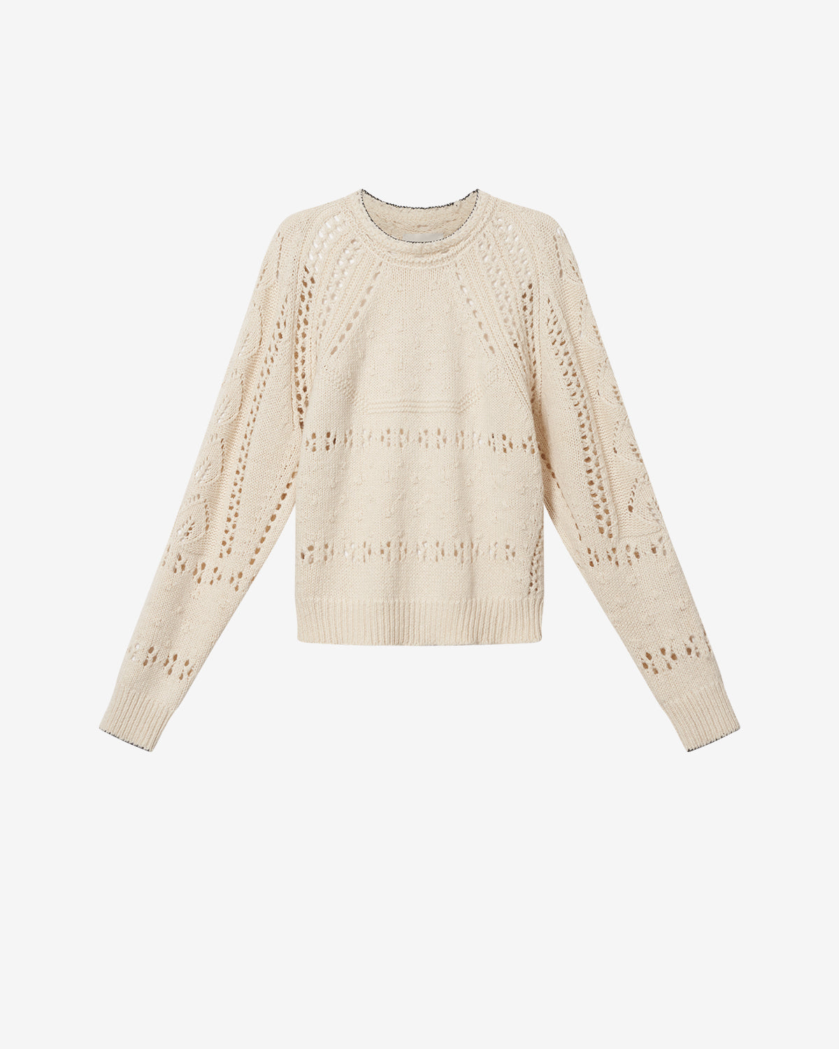 Isabel Marant Luce pull laine écru ajouré