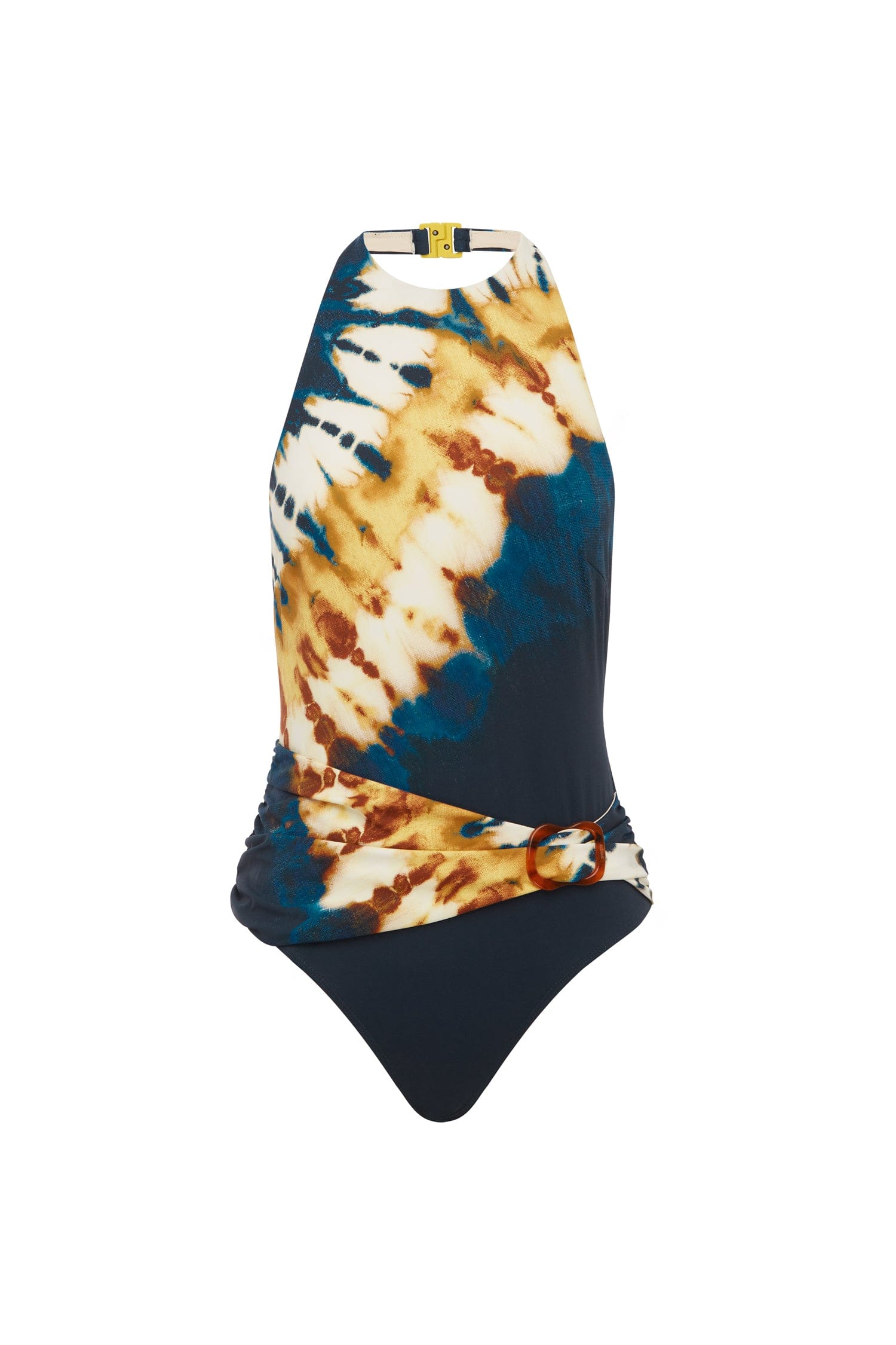 Alemaïs Martine Draped One Piece maillot tie-dye recyclé