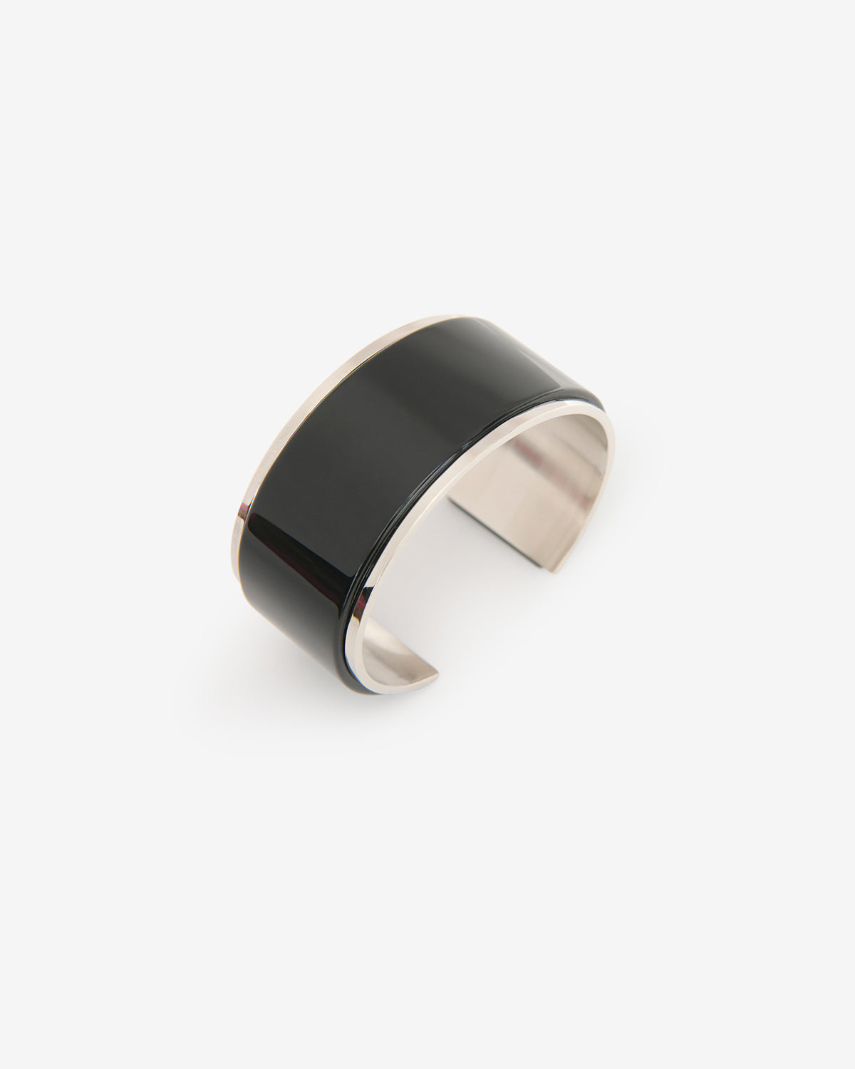 Isabel Marant Liu bracelet manchette noir argenté