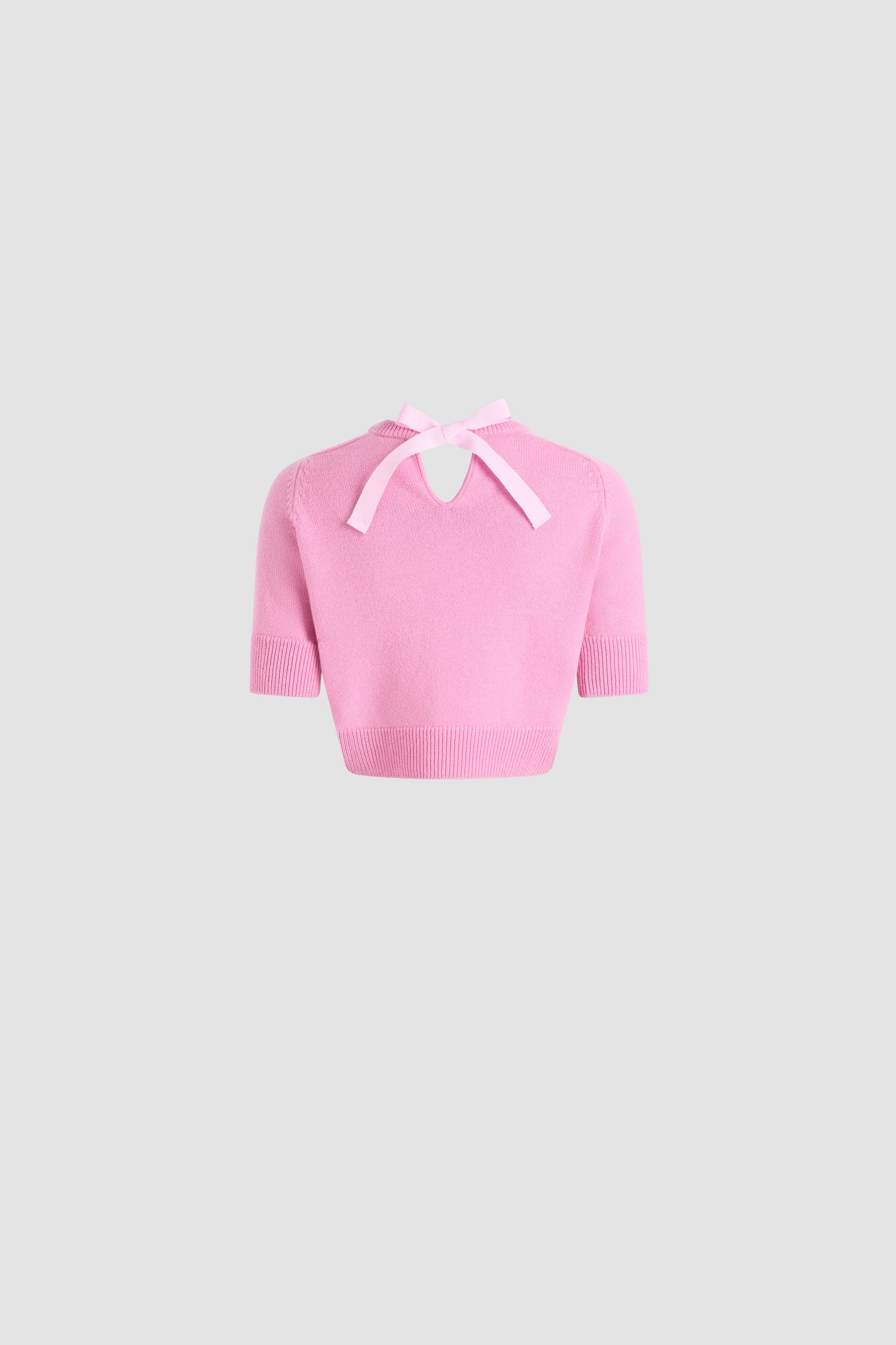 Patou Knitwear H25KN3038041458P pull Pink Pearl cropped
