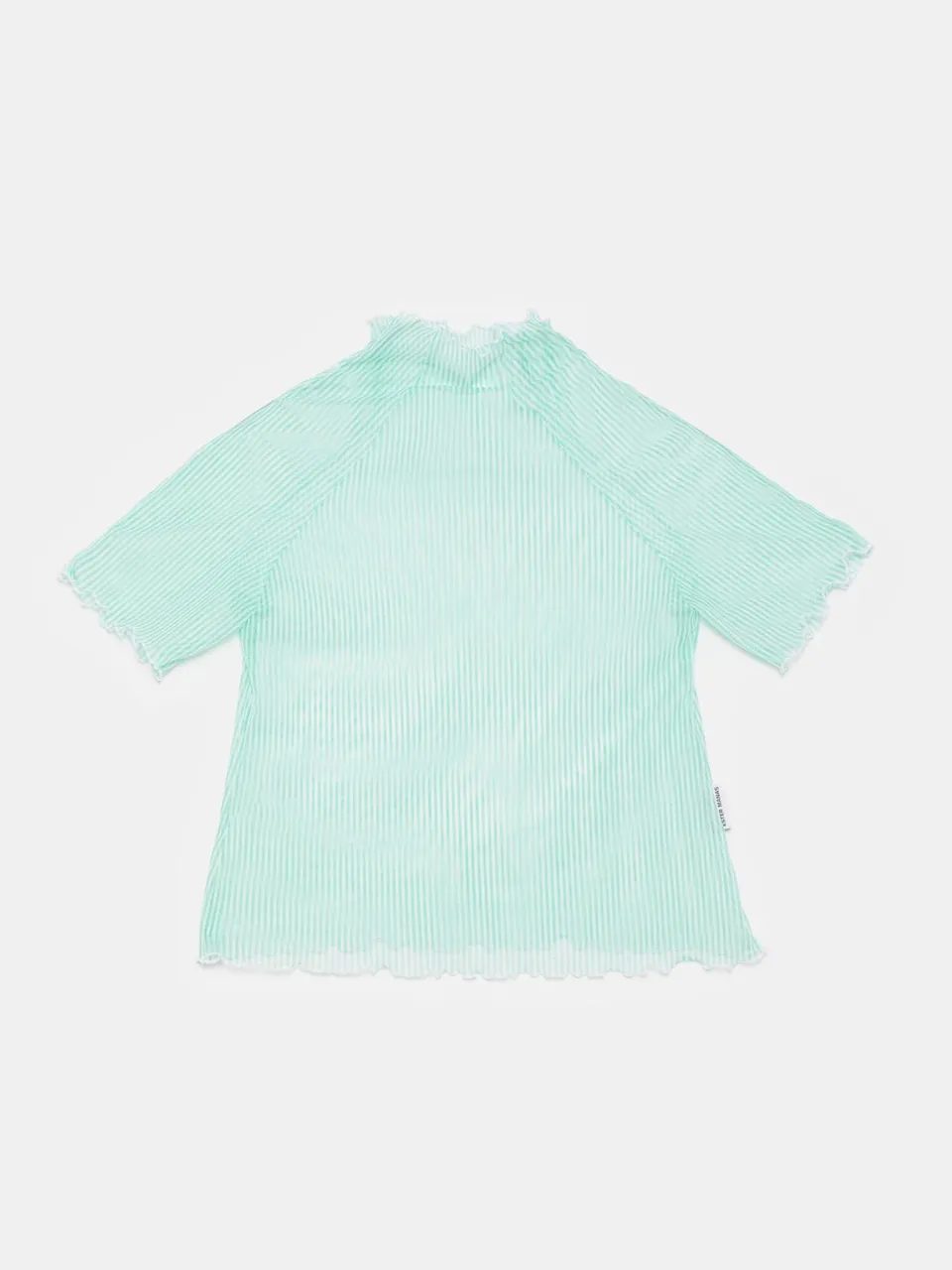 Ester Manas Easy haut Mint Striped crop mesh