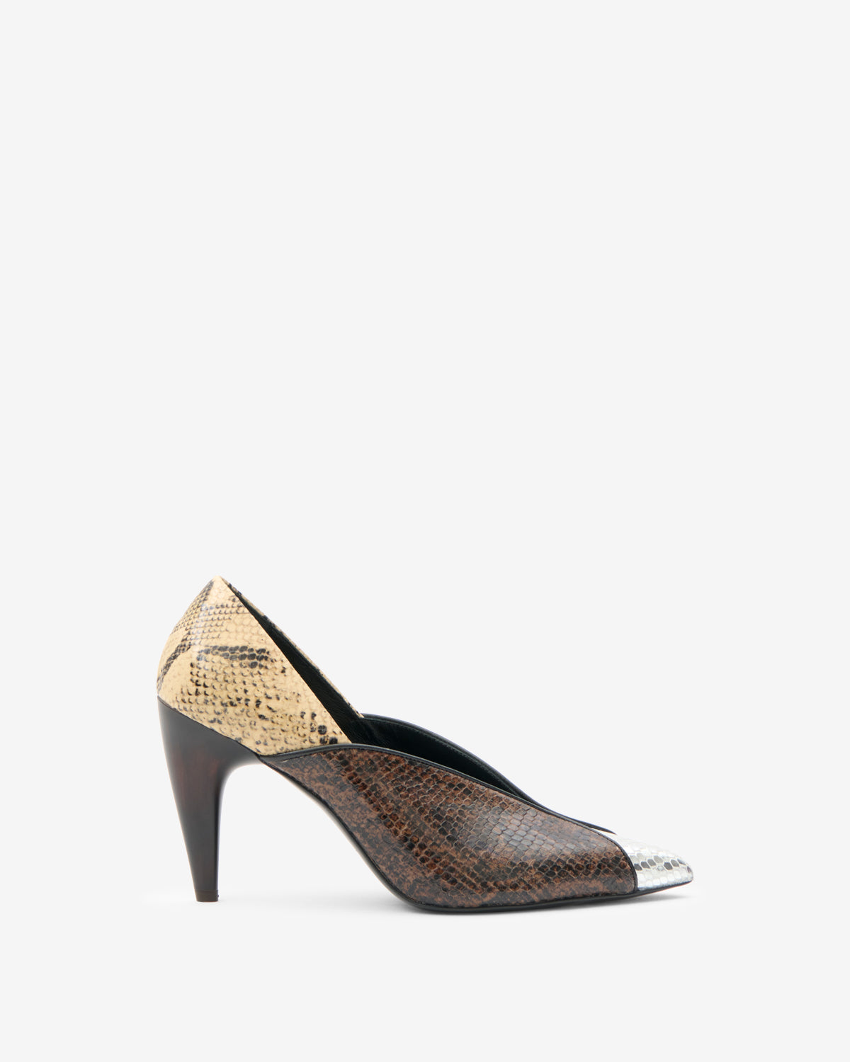 Isabel Marant Luza escarpins cuir python Sahara Mocha