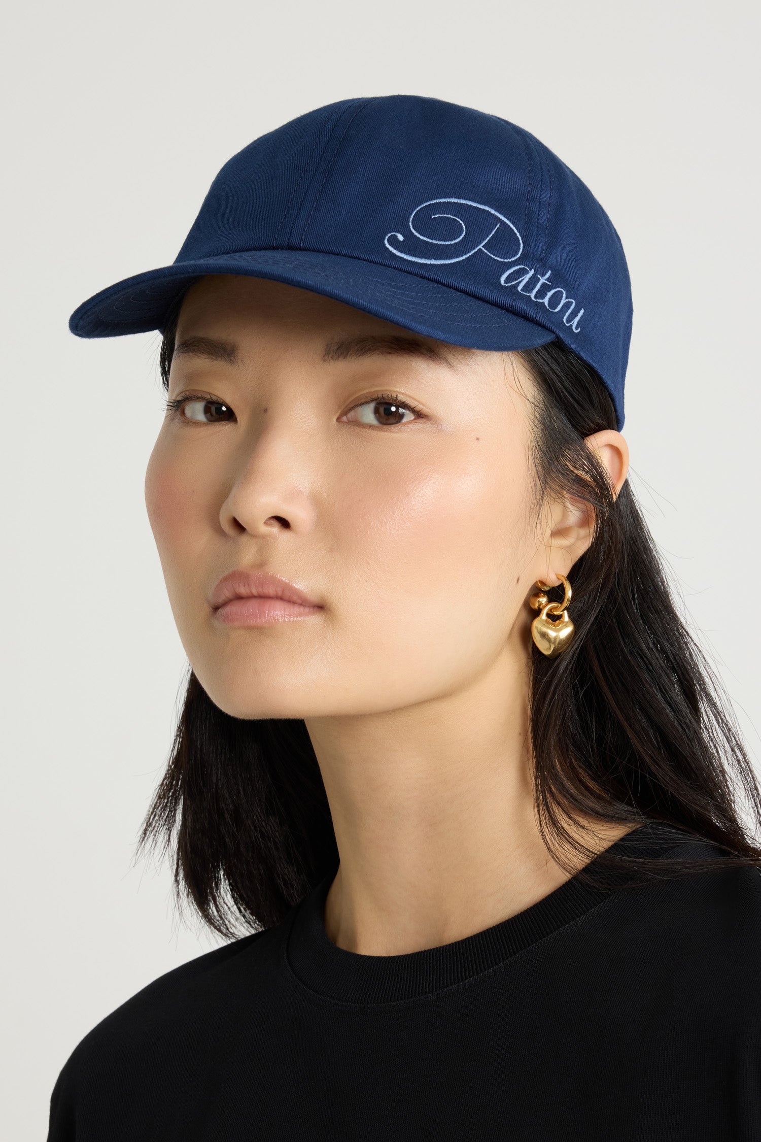 Patou Accessories P25AC1000214699N casquette bleu marine coton
