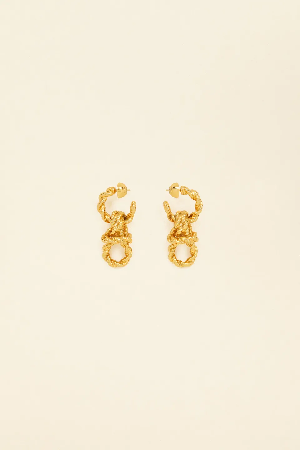 Patou JW082 boucles oreilles chaîne doré