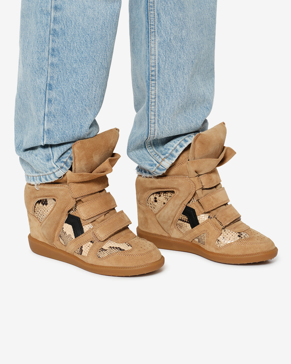 Isabel Marant Bekett Ring baskets camel sahara python 5 cm