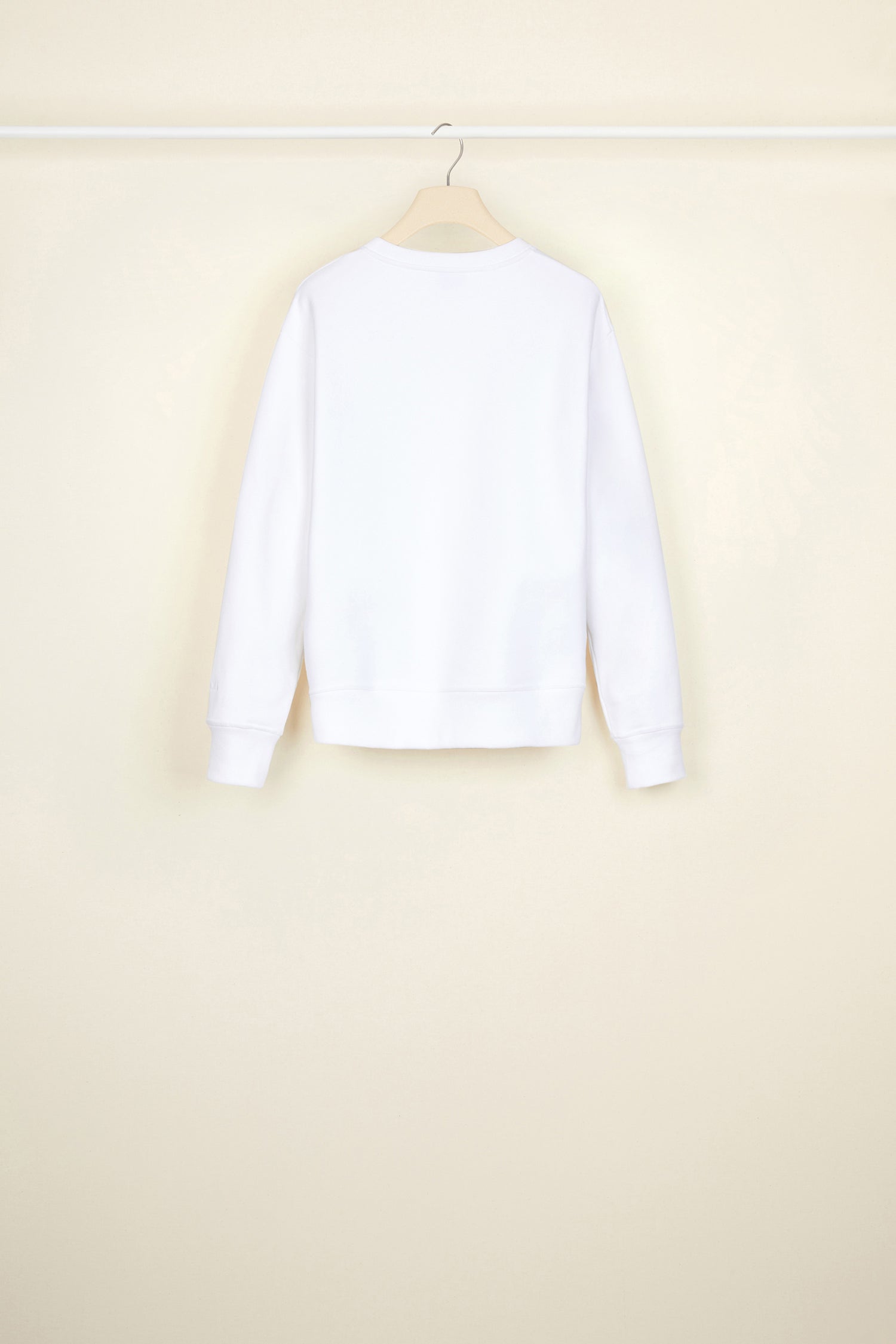 Patou Lace Bib A20JE0219995001W sweat coton blanc