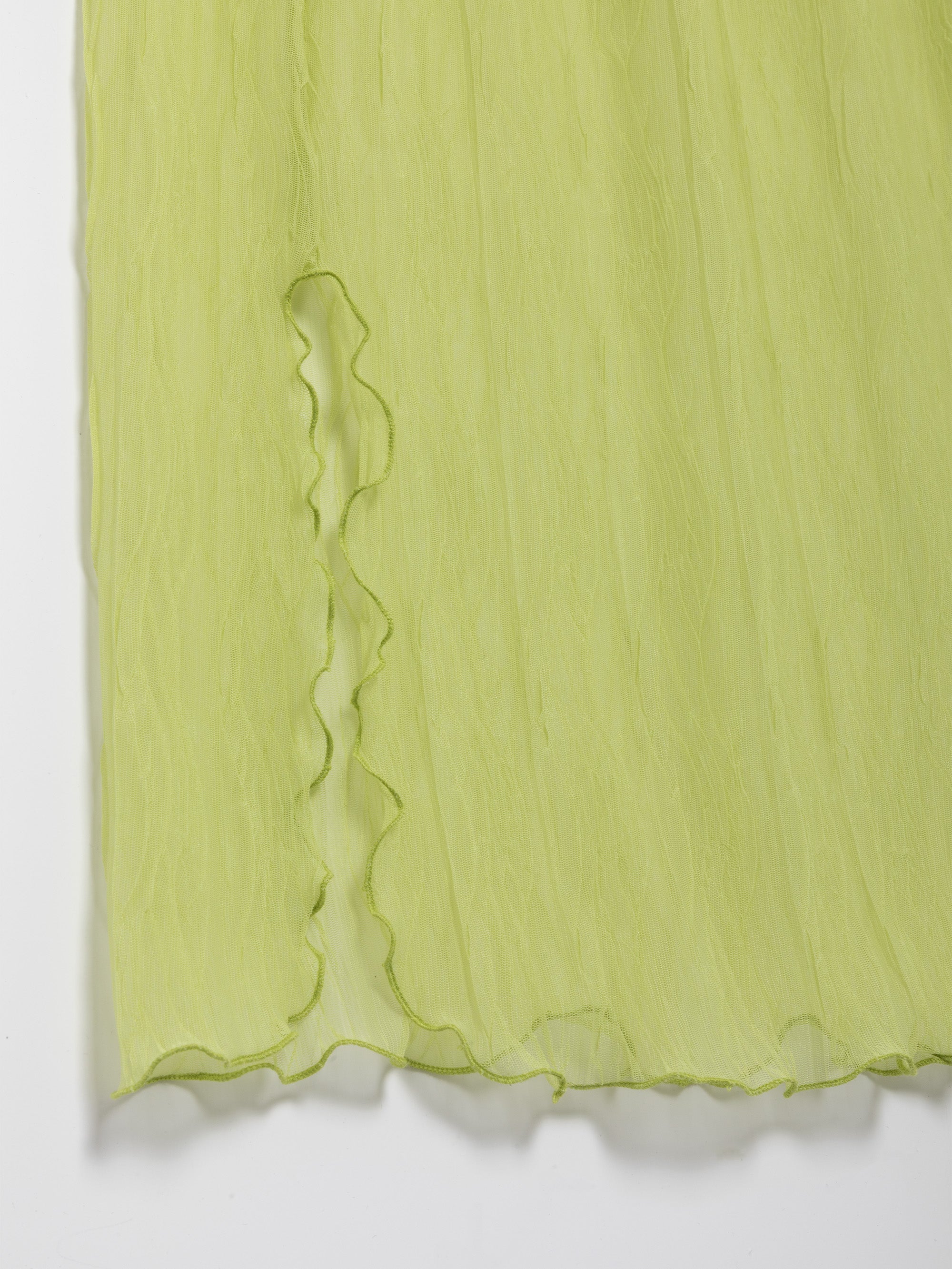 Ester Manas Pistachio Crumpled Easy Skirt jupe vert midi