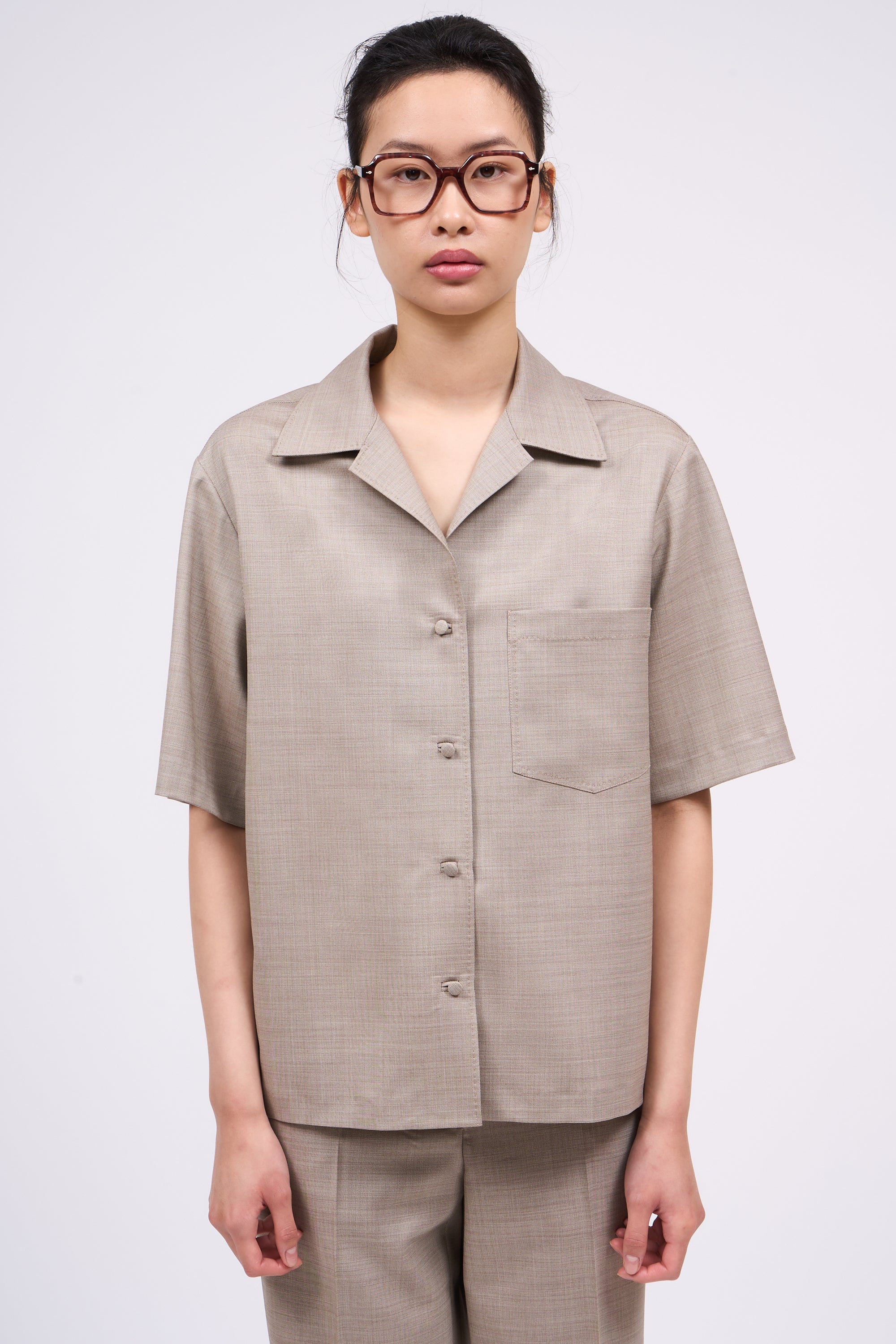 Paul & Joe Phoeby Chemise manches courtes beige