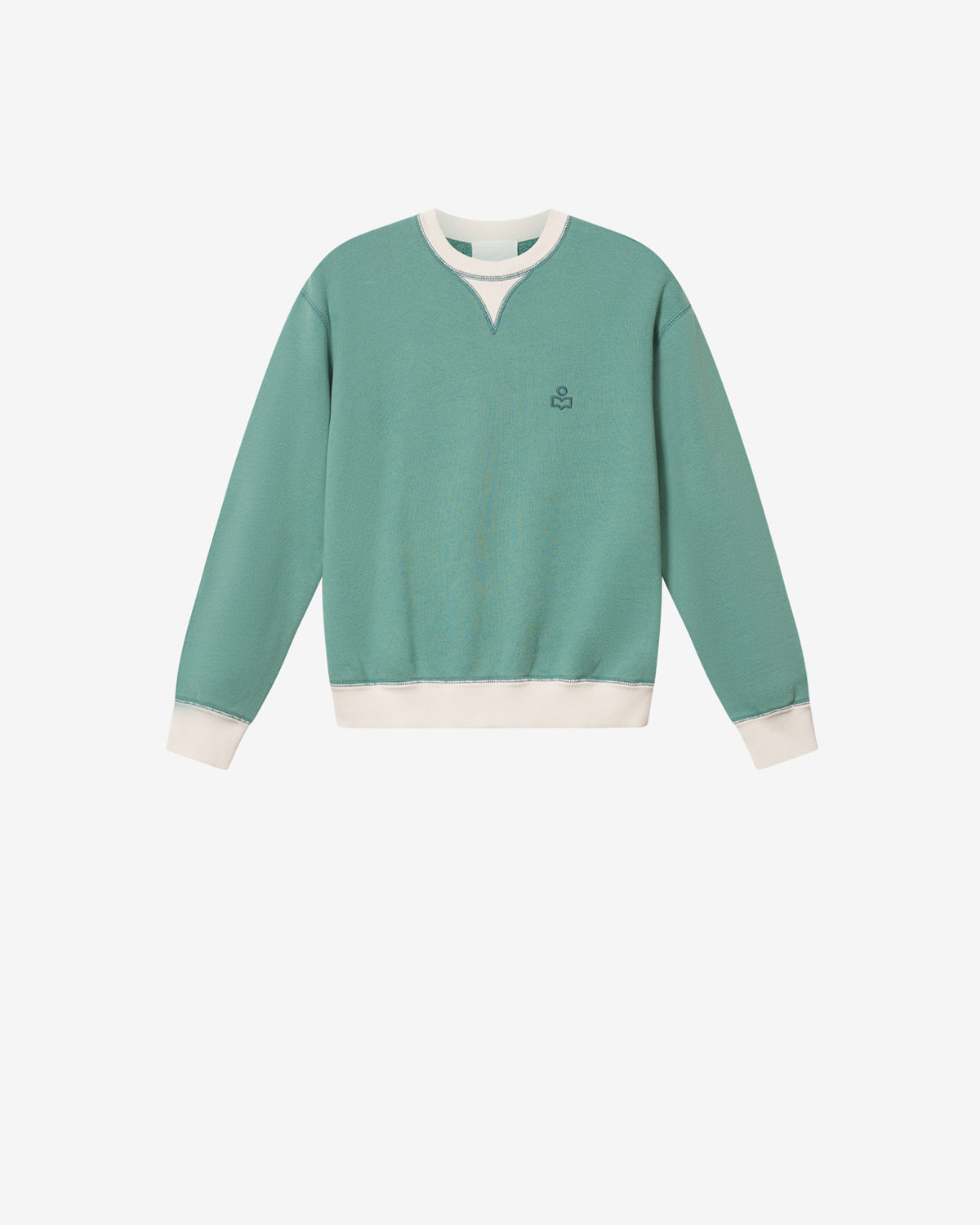 Isabel Marant Miker Sweatshirt Bluish Vert Jersey Coton