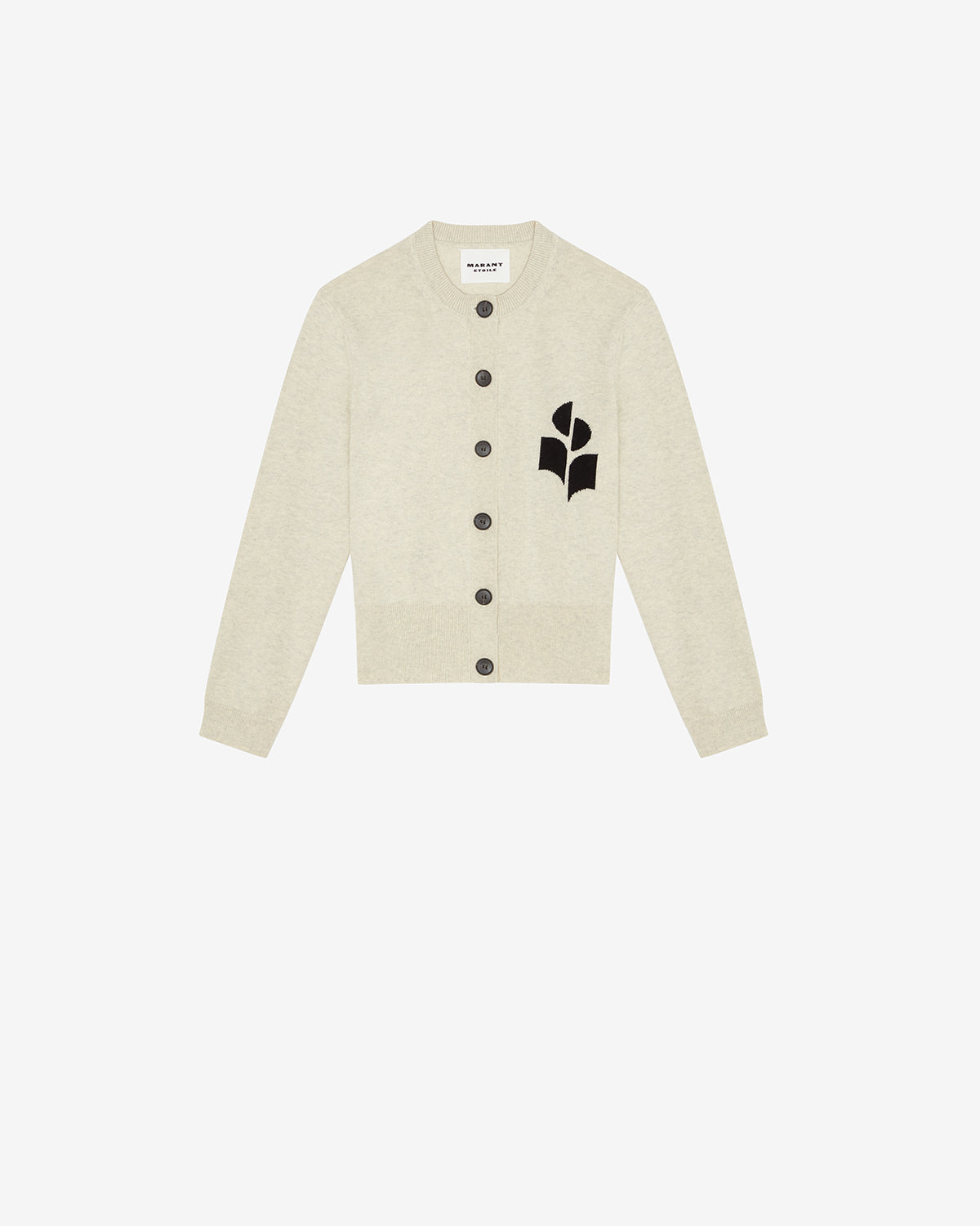 Isabel Marant Newton cardigan coton gris clair boutonné