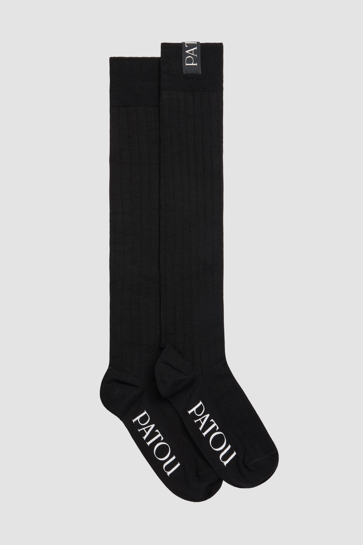 Patou AC120 mi-bas chaussettes hautes coton noir