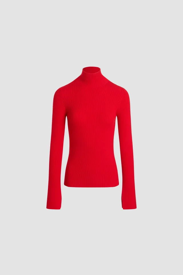 Patou H25KN2758040314R pull laine rouge Elixir M