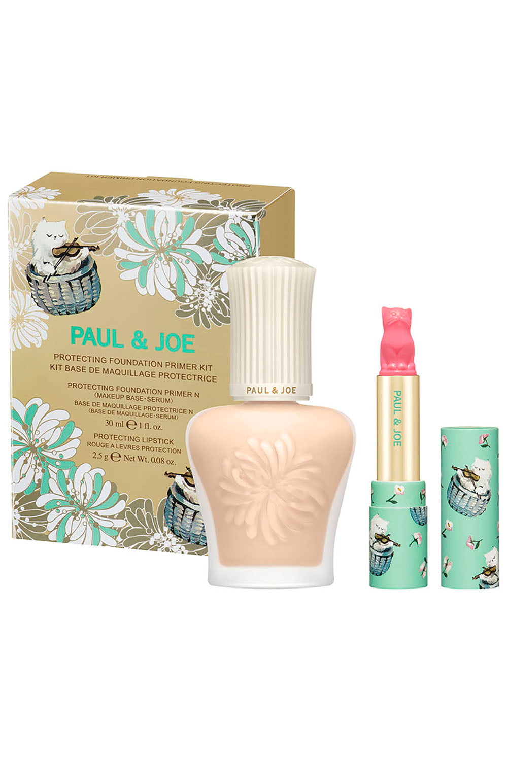 Paul & Joe kit base protectrice rose orangé SPF50+