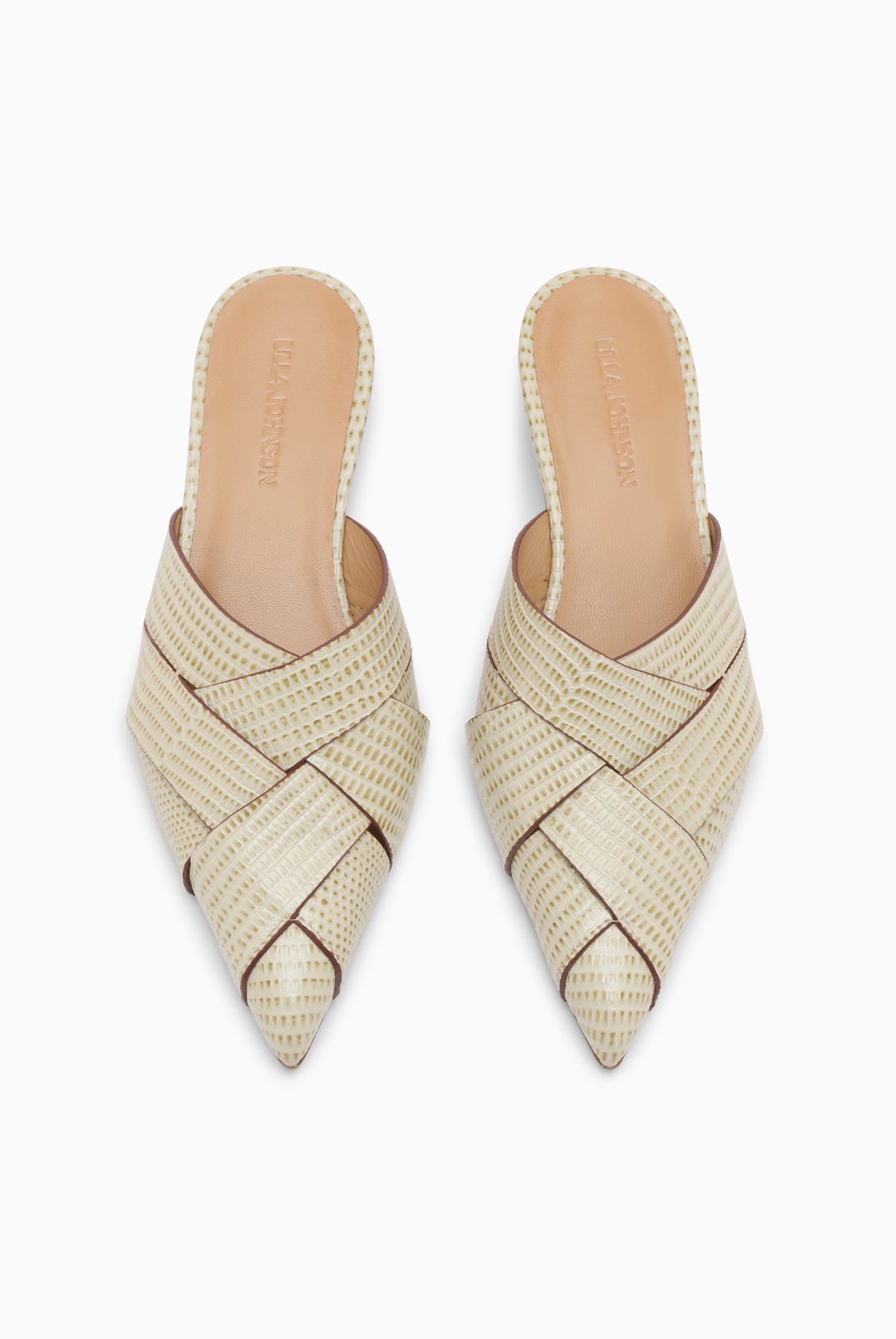 Ulla Johnson Charlotte SP271019 mule Olive cuir 25 mm
